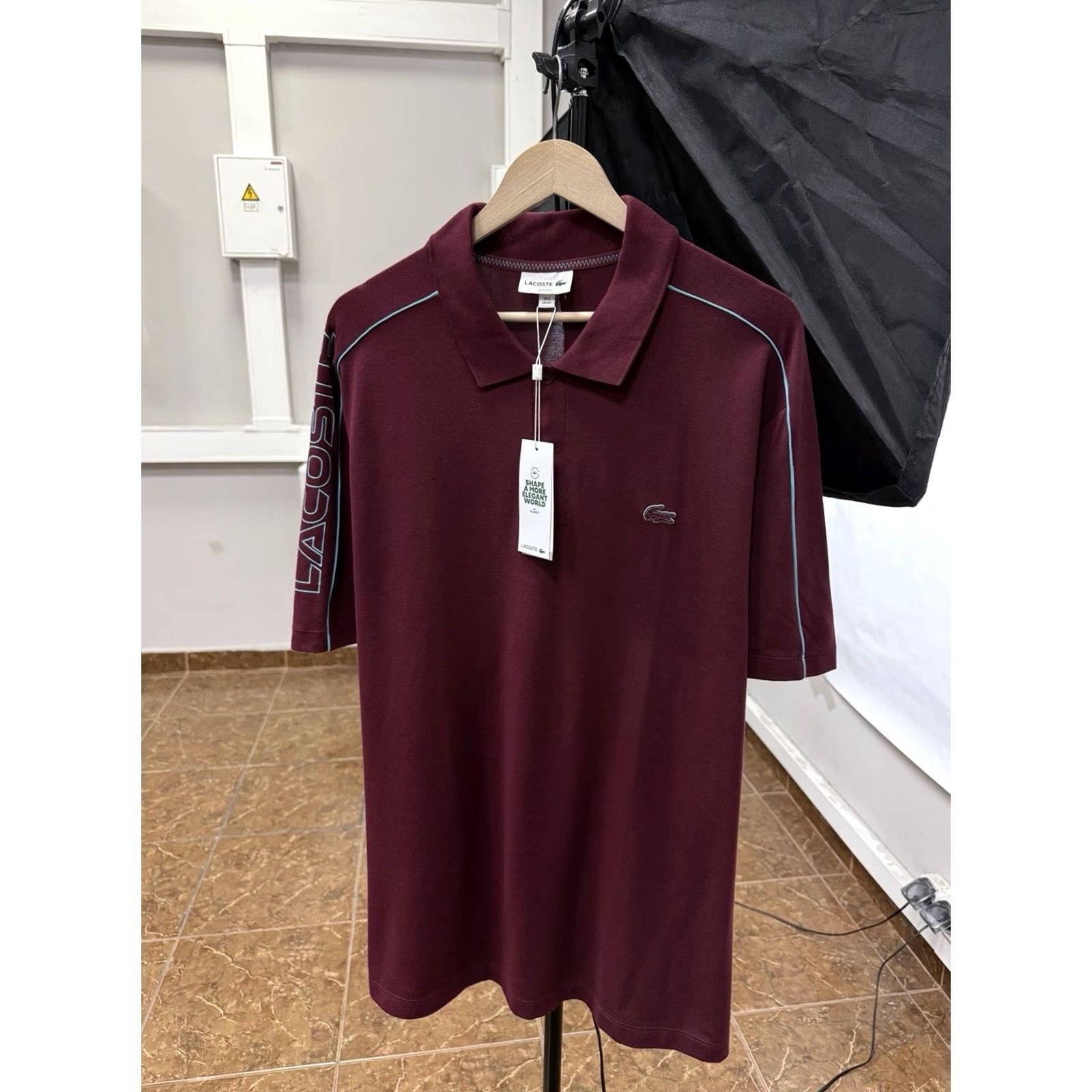 Lacoste VINTAGE Lacoste Polo Shirt 4XL Slim Red Men Size US XXL / EU 58 / 5 - 6 Thumbnail