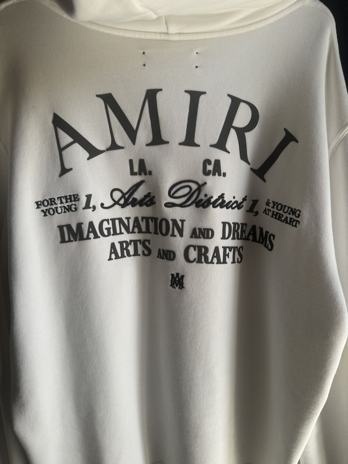 Amiri Amiri White logo hoodie Size US M / EU 48-50 / 2 - 3 Thumbnail