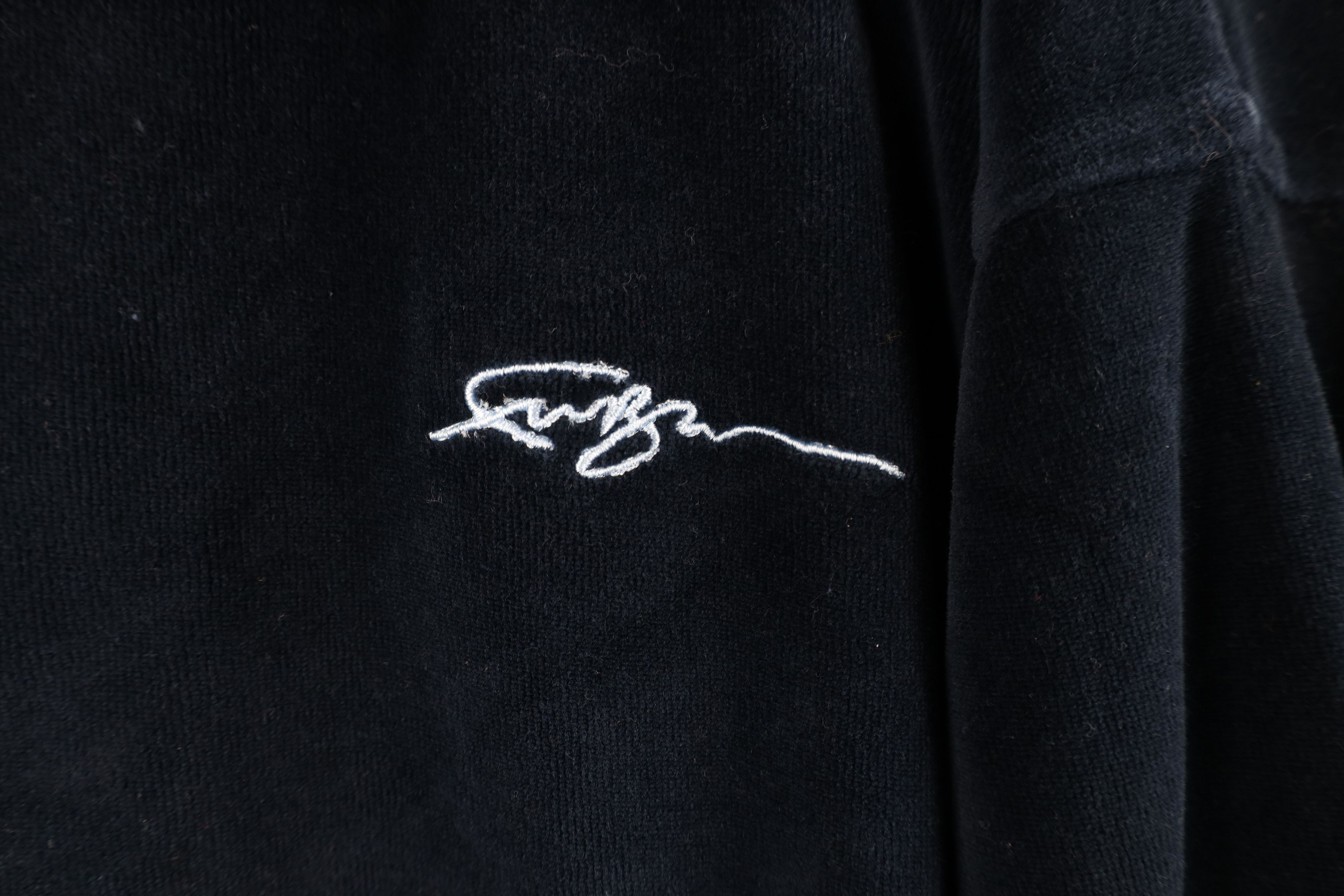 Fubu × Vintage Vintage 90s FUBU Out Script Velour Long Sleeve Polo Shirt Size US XXL / EU 58 / 5 - 4 Thumbnail