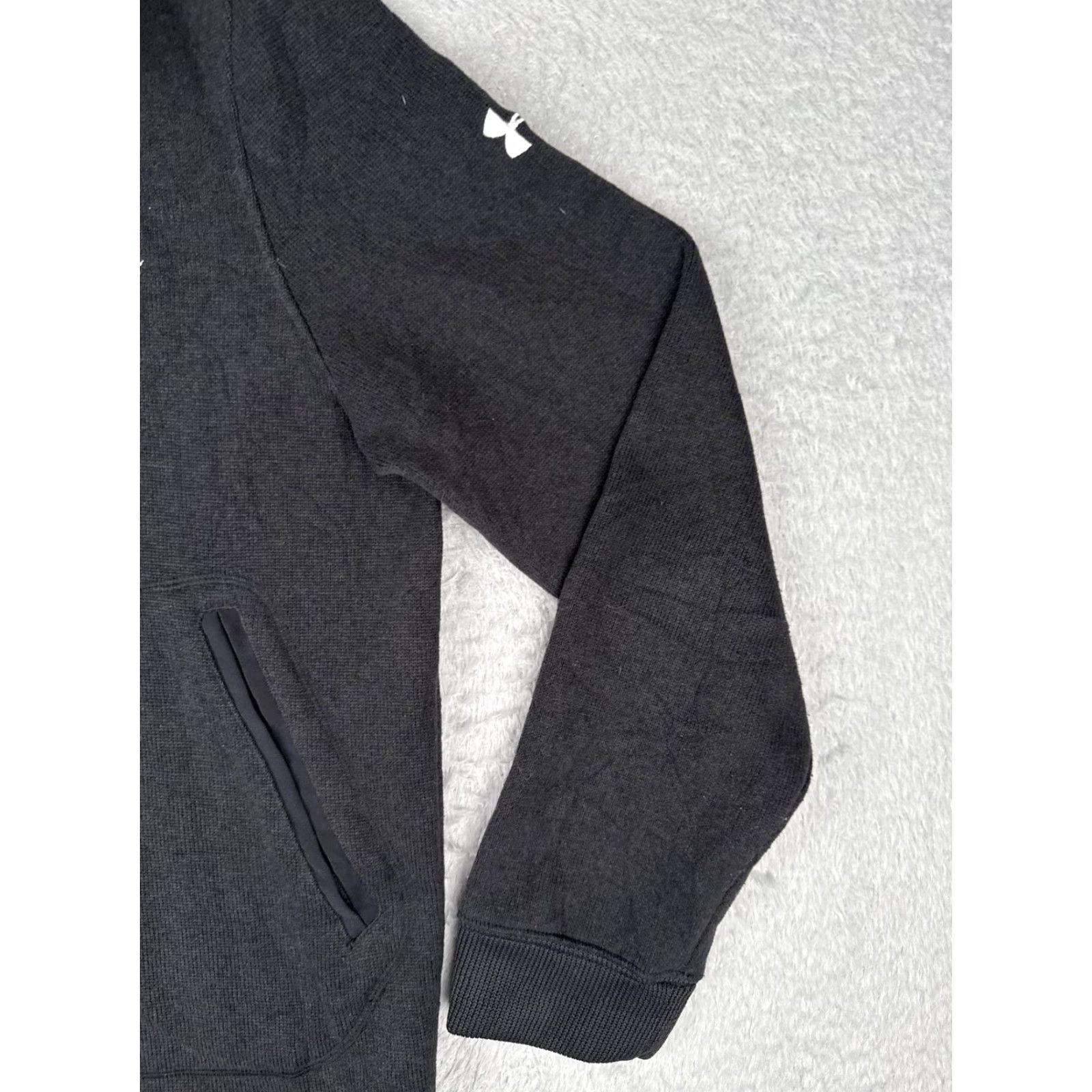 Under Armour Under Armour Sweatshirt Mens Large Gray 1/4 Zip Fleece Del Rey Avocado Logo Size US L / EU 52-54 / 3 - 2 Thumbnail
