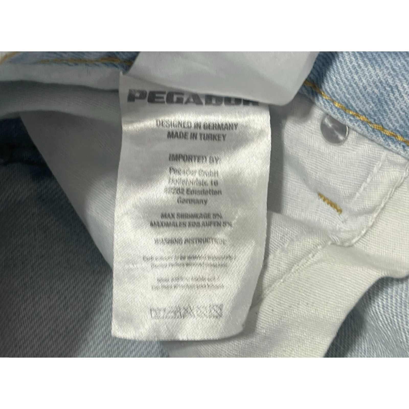 Vintage VINTAGE Pegaoor Jeans Women's Size 32 Blue Denim Straight Light Wash Pockets 29in Inseam Regular Size 24" / US 00 / IT 34 - 6 Thumbnail