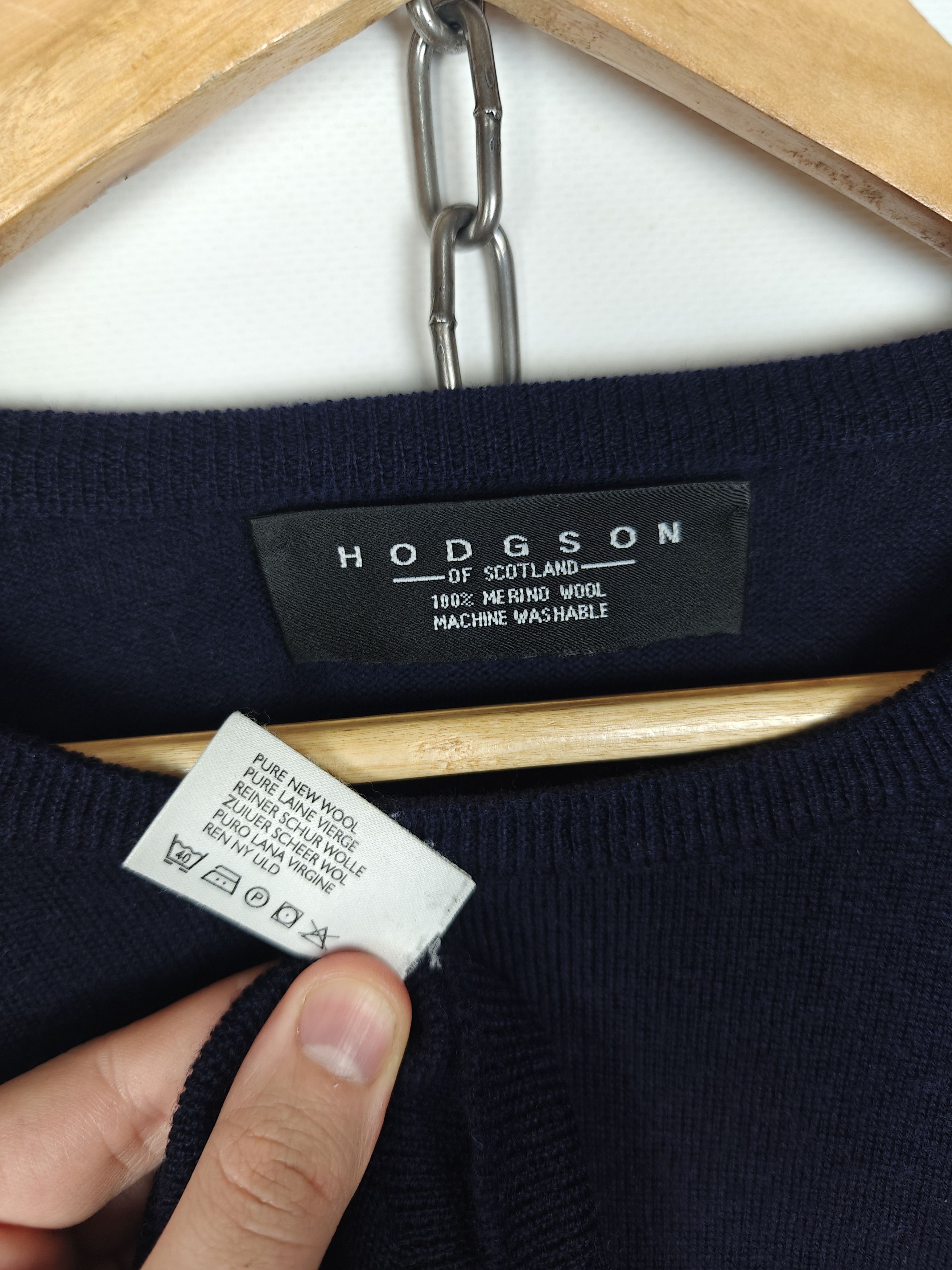 Other Hodgson Pure Wool Sweater Pullover Creneck Blue size XL Size US XL / EU 56 / 4 - 6 Thumbnail