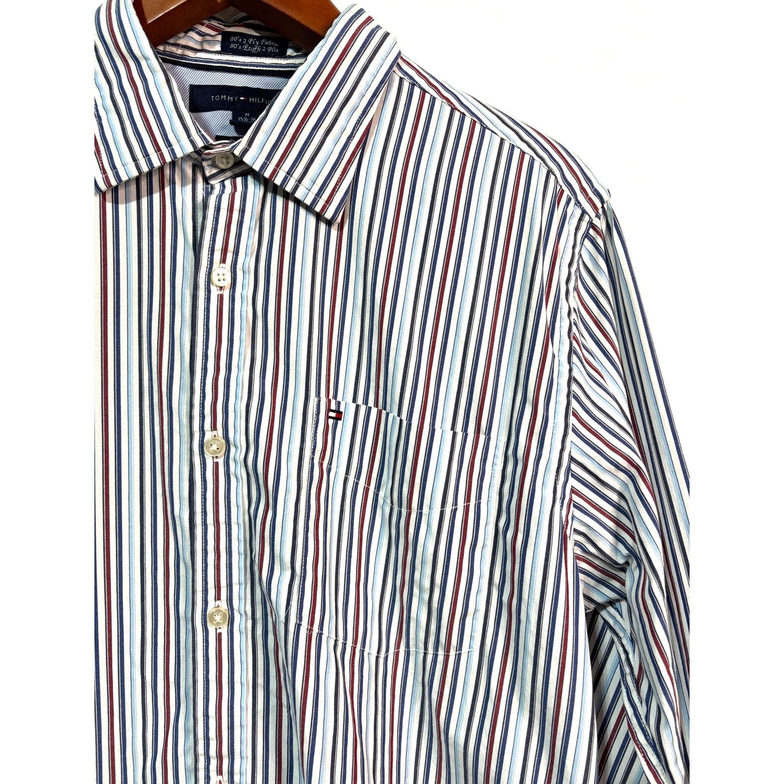 Tommy Hilfiger Size M | TOMMY HILFIGER Men's Custom-Fit Button Front Shirt Size US M / EU 48-50 / 2 - 4 Thumbnail