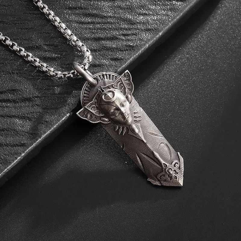 Jewelry Retro Egyptian Mummy Pharaoh Necklace Pendant Size ONE SIZE - 1 Thumbnail