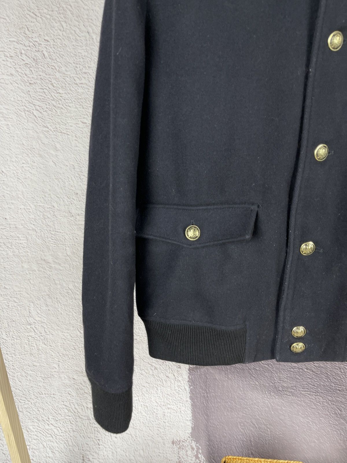 The Kooples The Kooples wool nylon bomber jacket navy/black Size US L / EU 52-54 / 3 - 9 Thumbnail