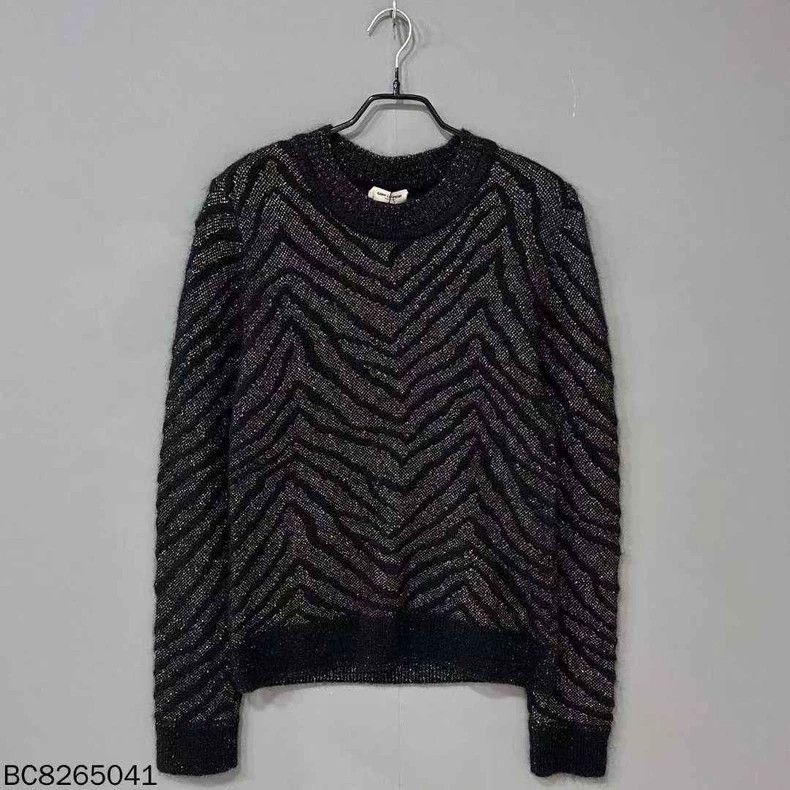 Saint Laurent Paris Tiger Stripe Gold Thread Sweater- DMC Size US M / EU 48-50 / 2 - 1 Thumbnail
