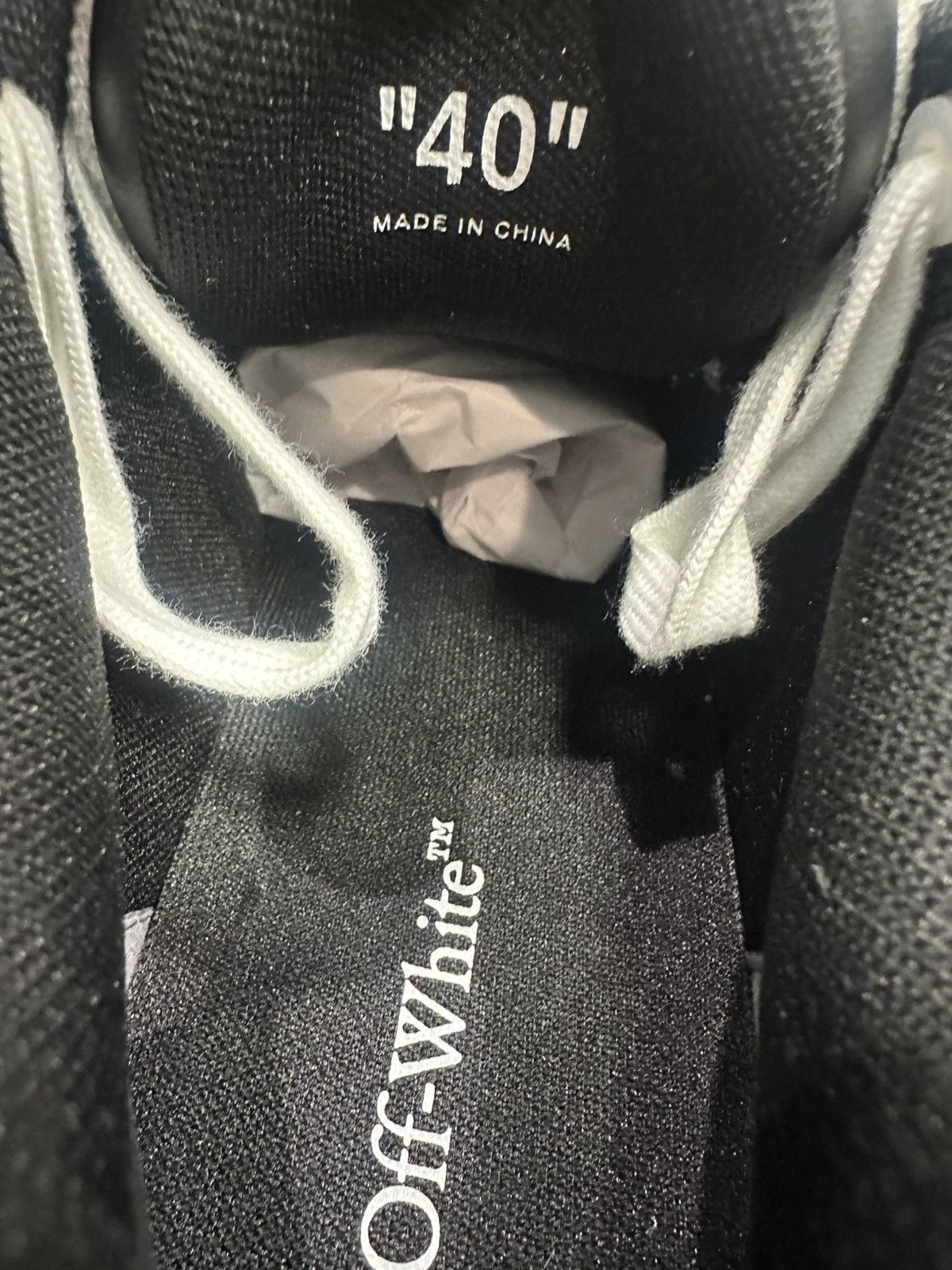 Off-White OFF-WHITE - Out of Office White Black Sneakers Size US 7 / EU 40 - 6 Thumbnail