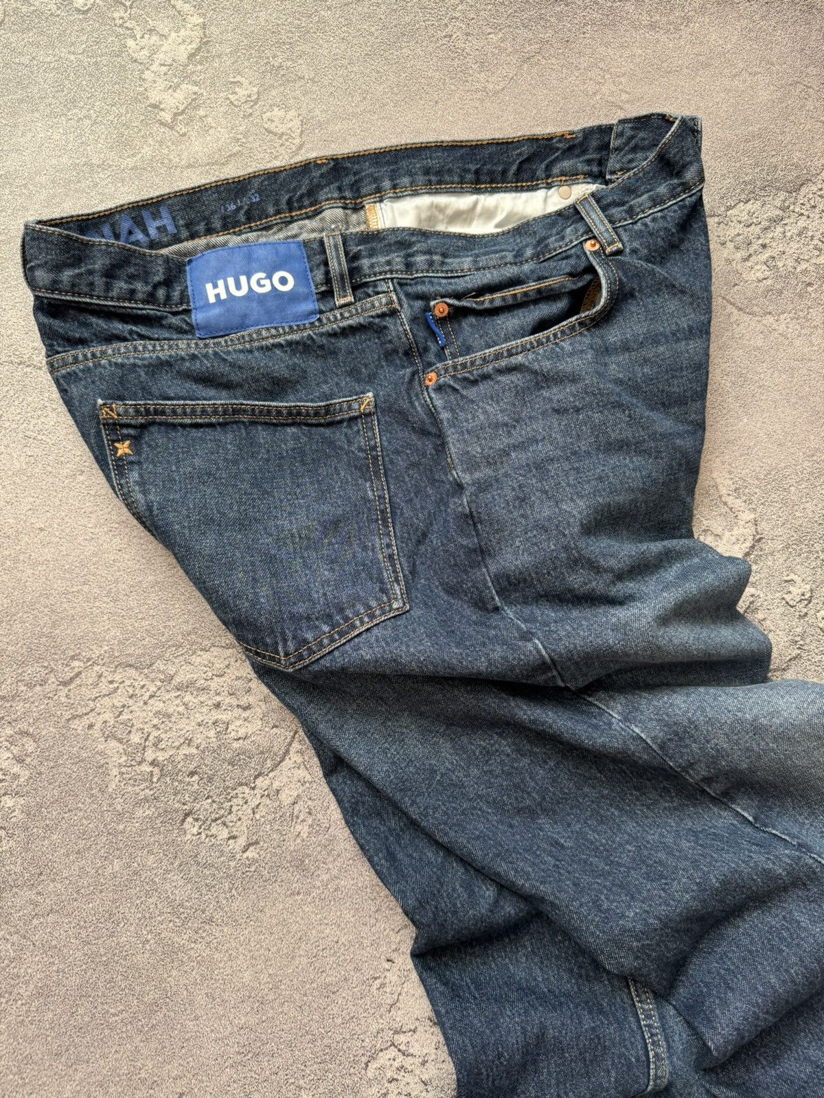 Denime × Hugo Boss Hugo boss 36/32 JOHAN denim blue pant trouser Jean chino Size US 36 / EU 52 - 12 Thumbnail
