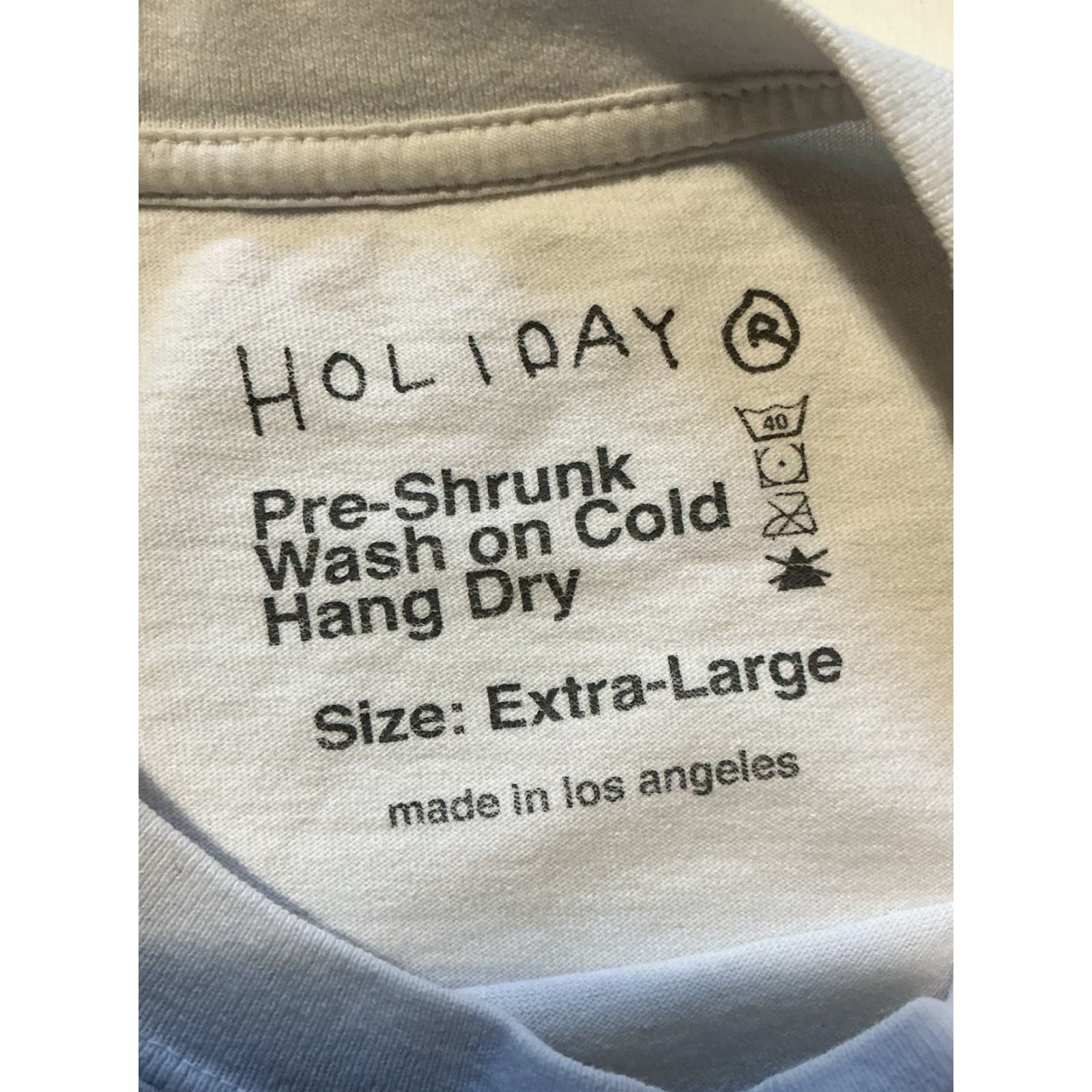 J Brand VINTAGE Holiday Nick Holiday Stopped Looking For The Meaning Of Life Now I’m Just Living Graphic T-Shirt XL White Men Shirt Size US XL / EU 56 / 4 - 7 Thumbnail