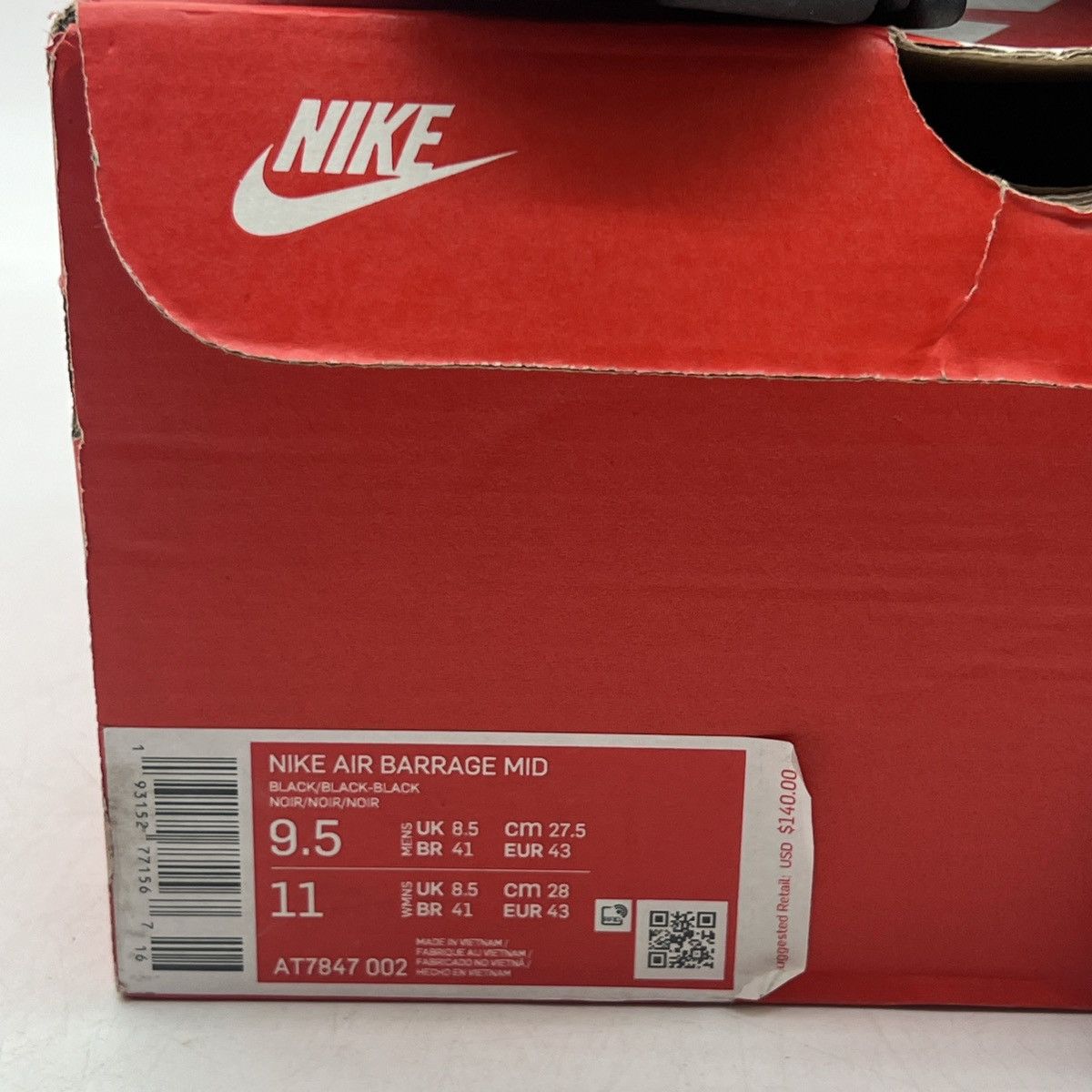 Nike Air barrage mid black Size US 9.5 / EU 42-43 - 6 Thumbnail
