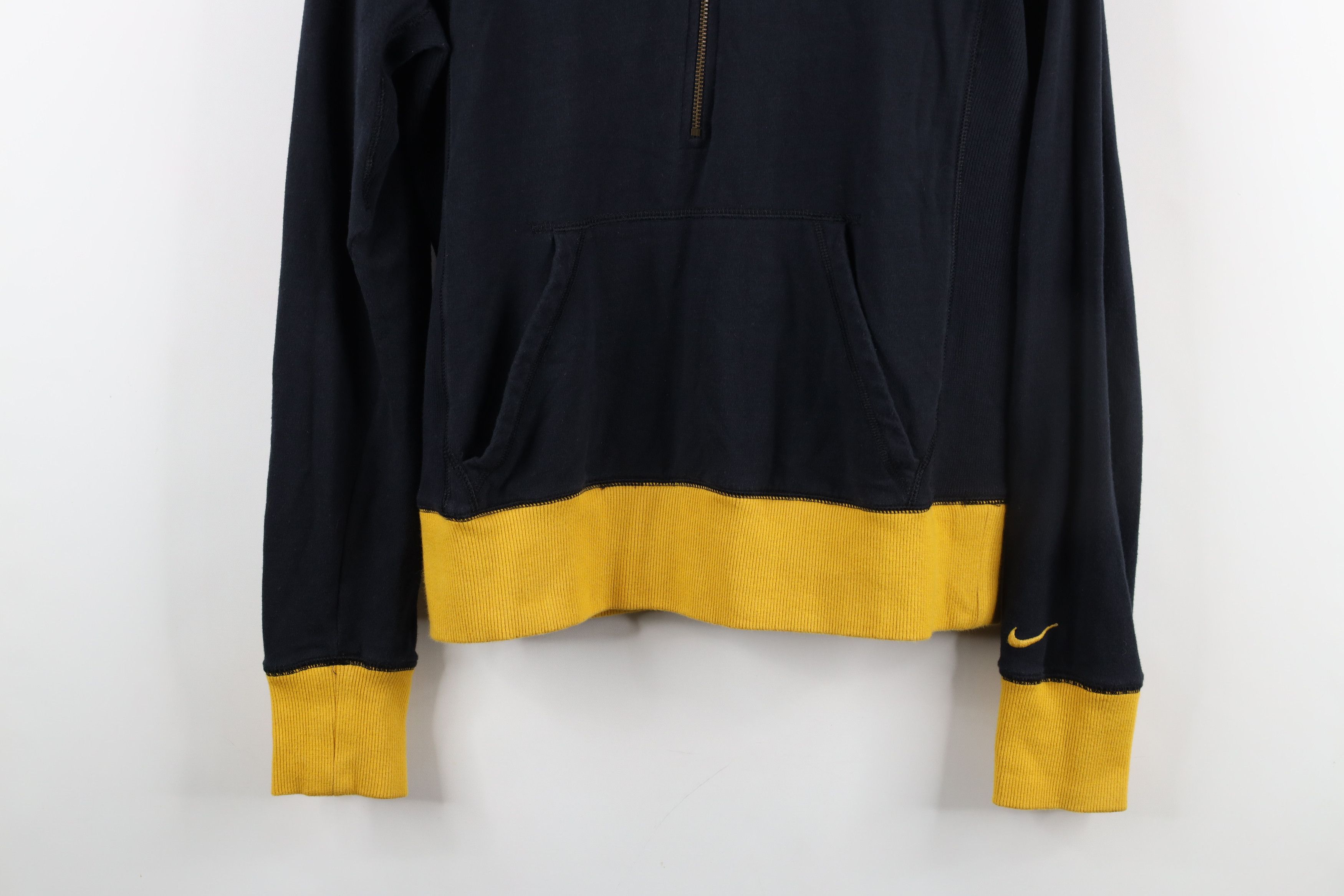 Nike × Vintage Vintage Y2K Nike University of Michigan Half Zip Hoodie Size M / US 6-8 / IT 42-44 - 3 Thumbnail