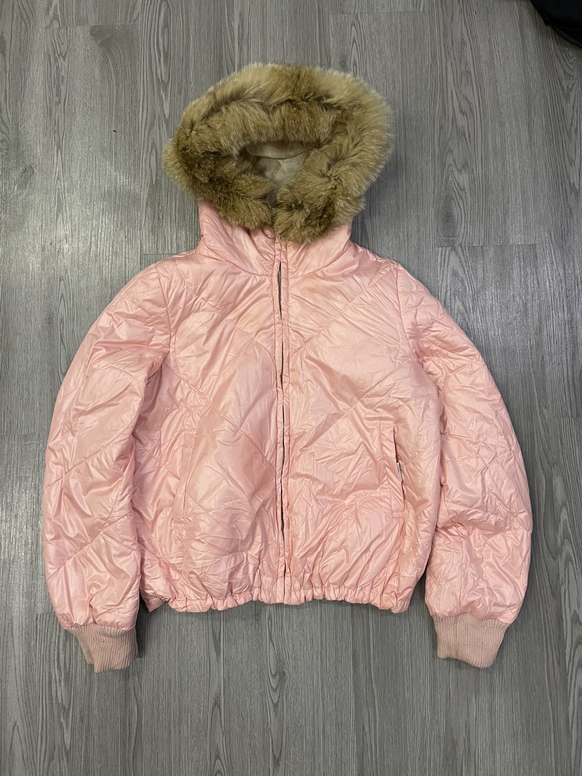 Tsumori Chisato Issey Miyake Silk Reversible Padded Fur Hoodies Puffy Jacket Size S / US 4 / IT 40 - 15 Thumbnail