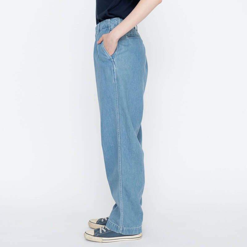 Nanamica nanamica FW 23- Wide Denim Pants - Indigo Bleached Size US 32 / EU 48 - 3 Thumbnail