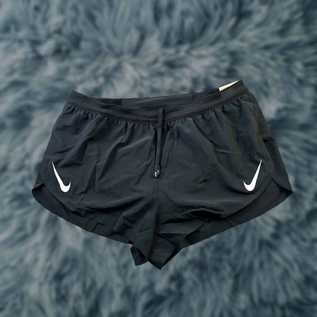 Nike Nike Aeroswift Shorts Mens Large Black 2" Running Dri Fit Racing Size US 33 - 1 Thumbnail