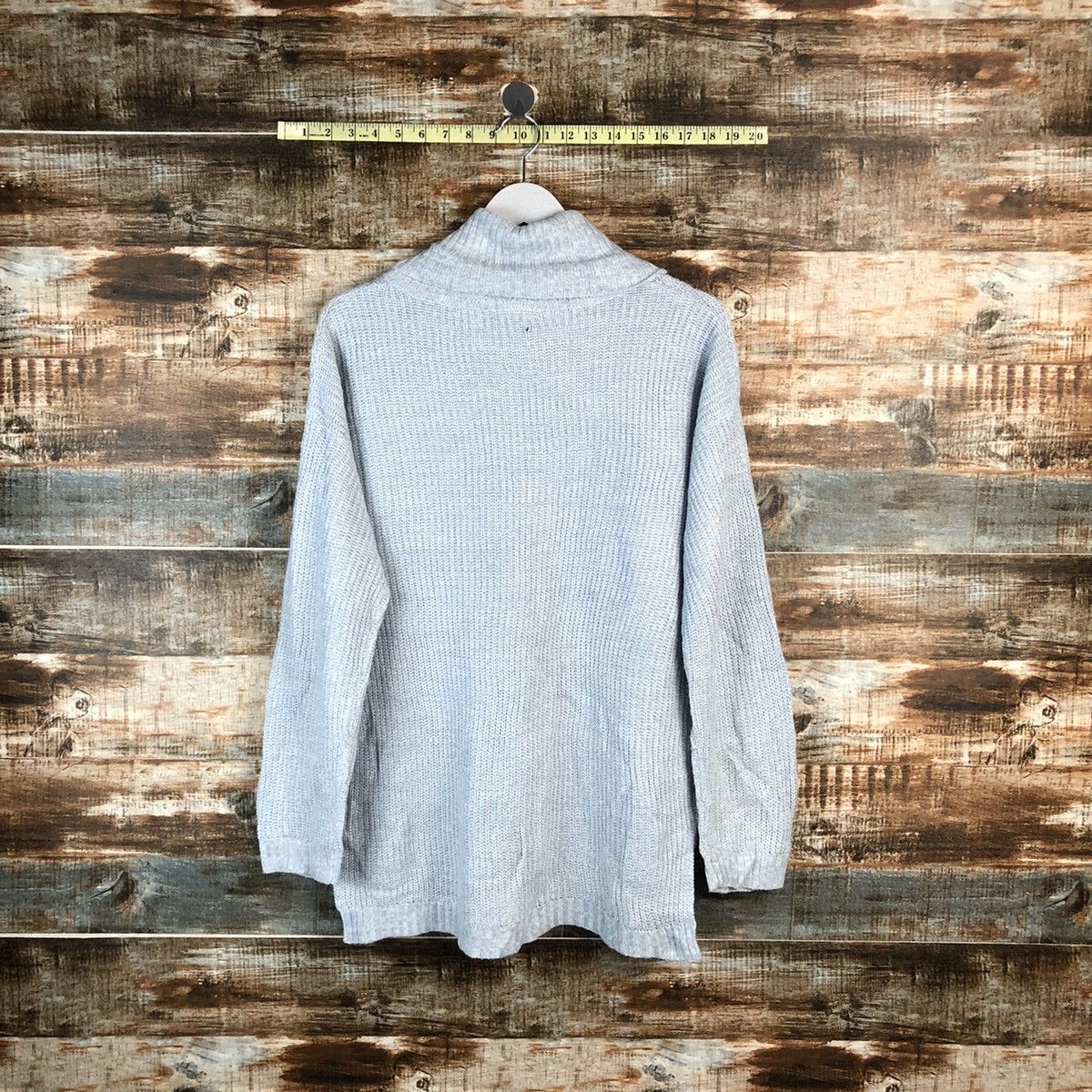 Homespun Knitwear × Japanese Brand Persodea Blue Knitwear #A2216 Size L / US 10 / IT 46 - 11 Thumbnail