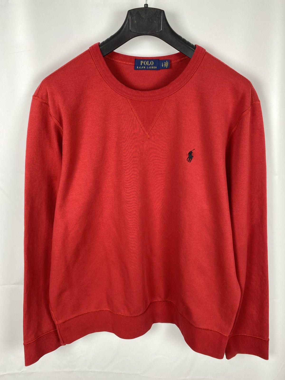 Polo Ralph Lauren Men Sweatshirt Red Cotton size L