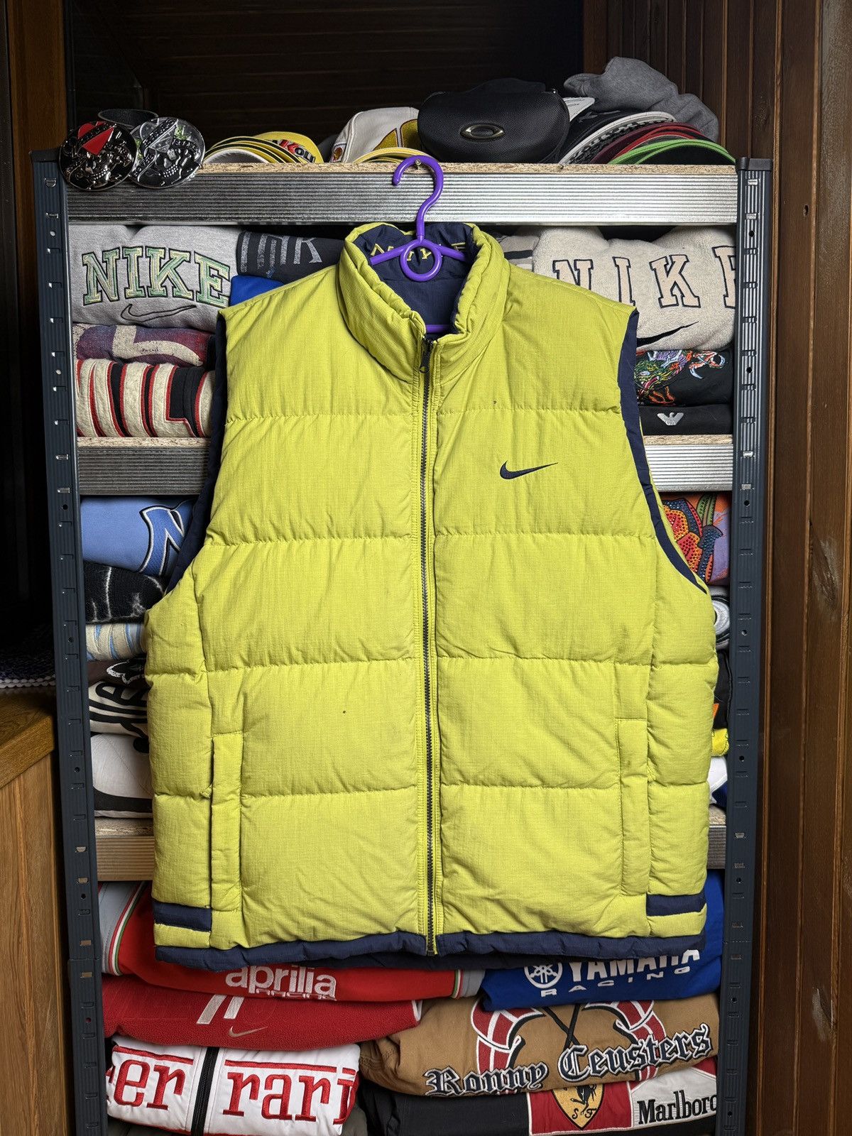 Nike × Nike ACG × Vintage Vintage Nike reversible puffer vest spell out big logo rare Size US XL / EU 56 / 4 - 2 Thumbnail