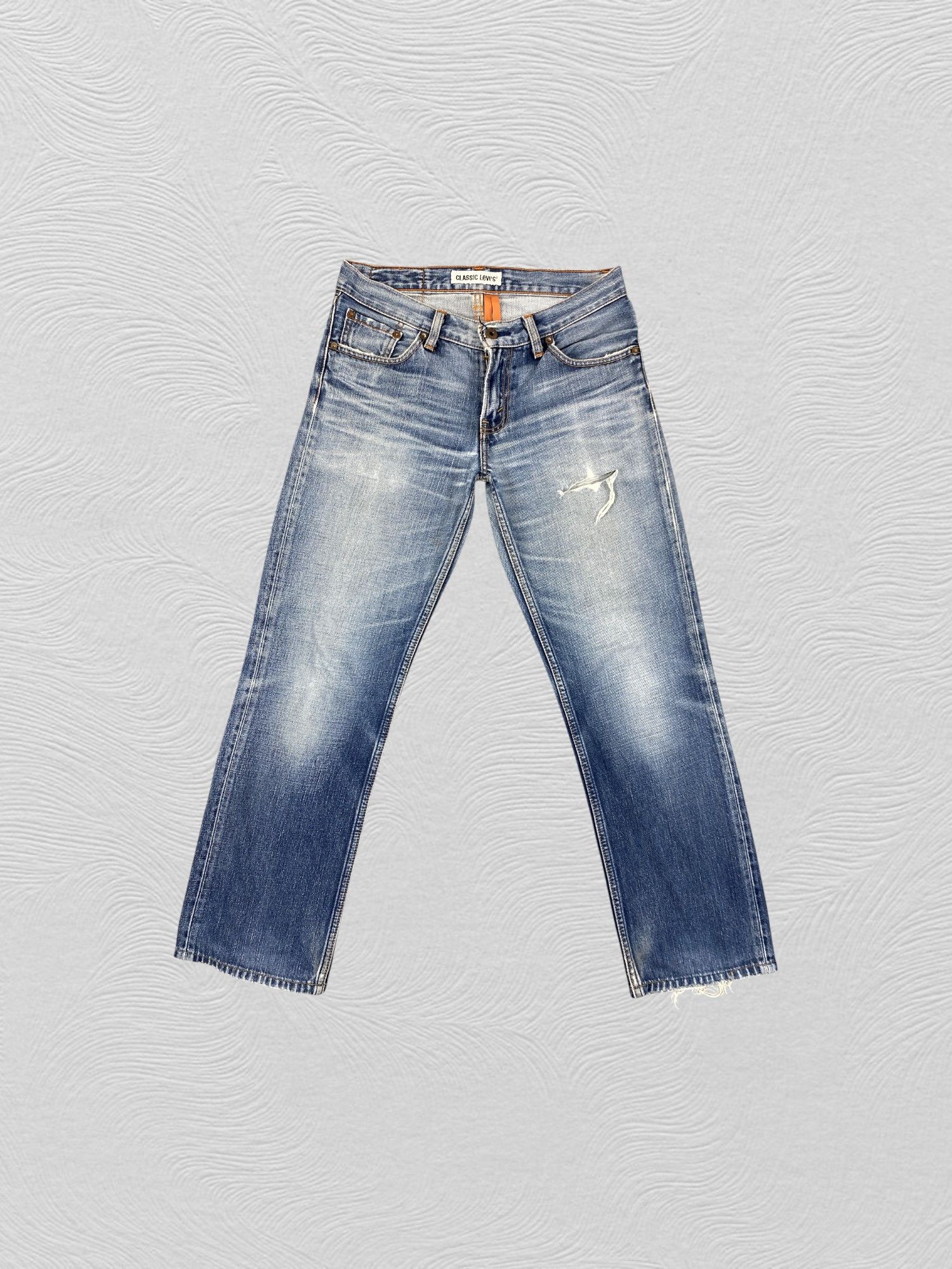 Levi's Distressed Blue Vintage Levi's 502 31x28 Denim -SJ192 Size US 31 - 1 Thumbnail