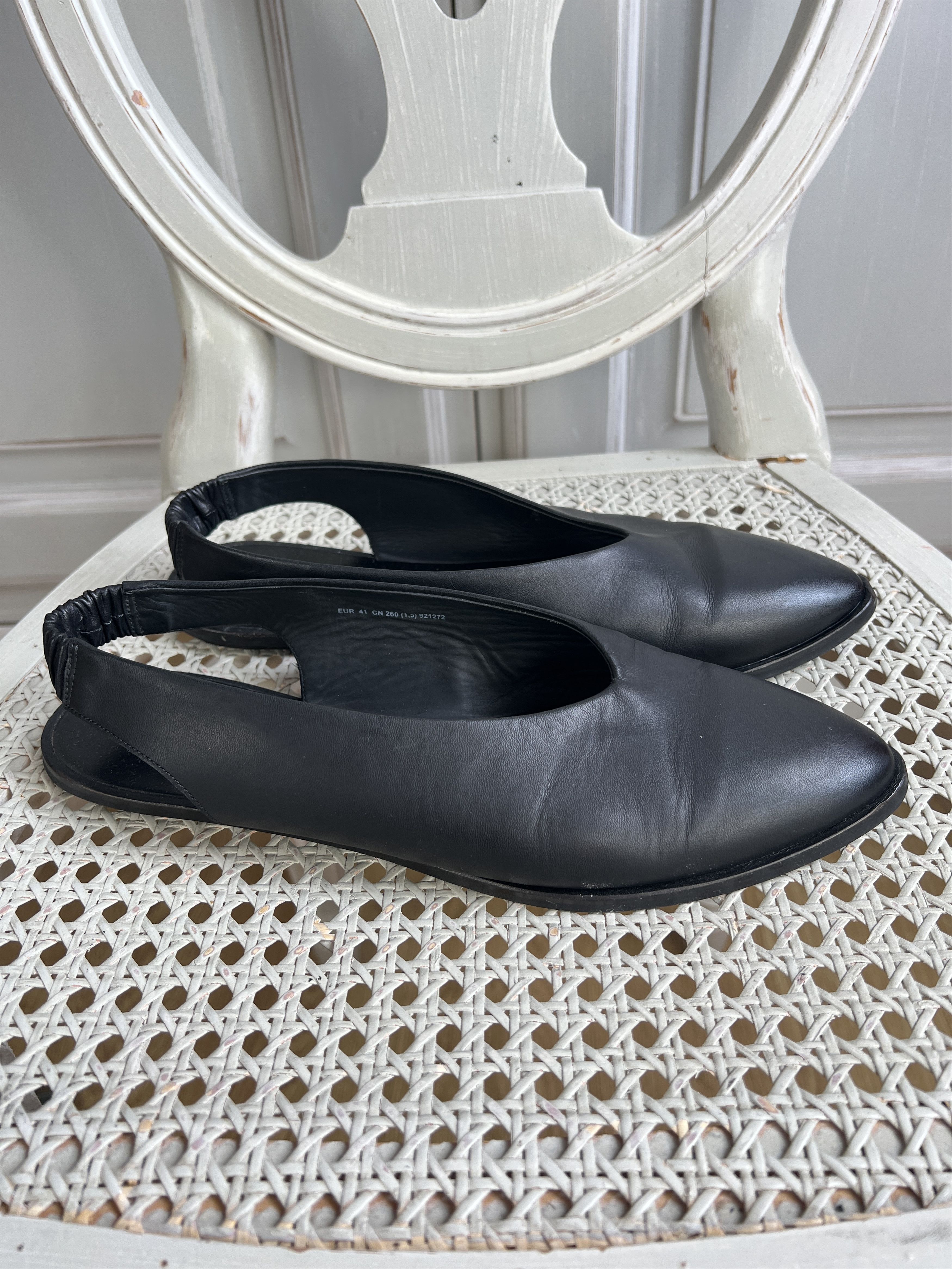 Cos AVANTGARDE COS MULES BLACK LEATHER SHOES Size US 10 / IT 40 - 3 Thumbnail