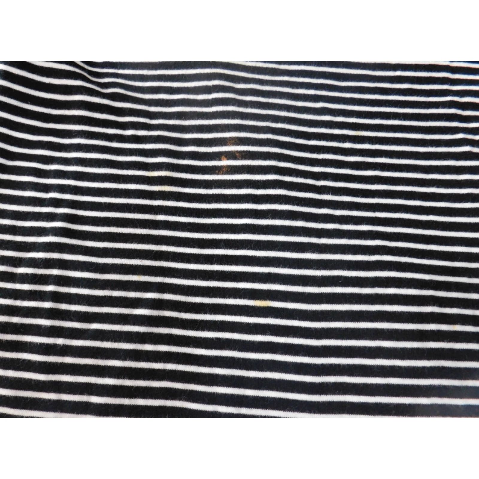 Ralph Lauren Lauren Ralph Lauren top Blouse long sleeve zip Crew neck cotton Black striped Women L Size L / US 10 / IT 46 - 5 Thumbnail