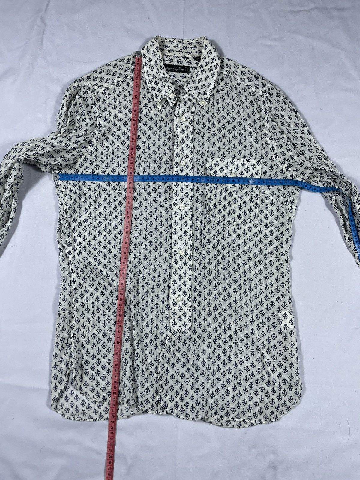 Beams Plus × Japanese Brand × Vintage BEAMS International gallery full print long shirt Size US M / EU 48-50 / 2 - 6 Thumbnail