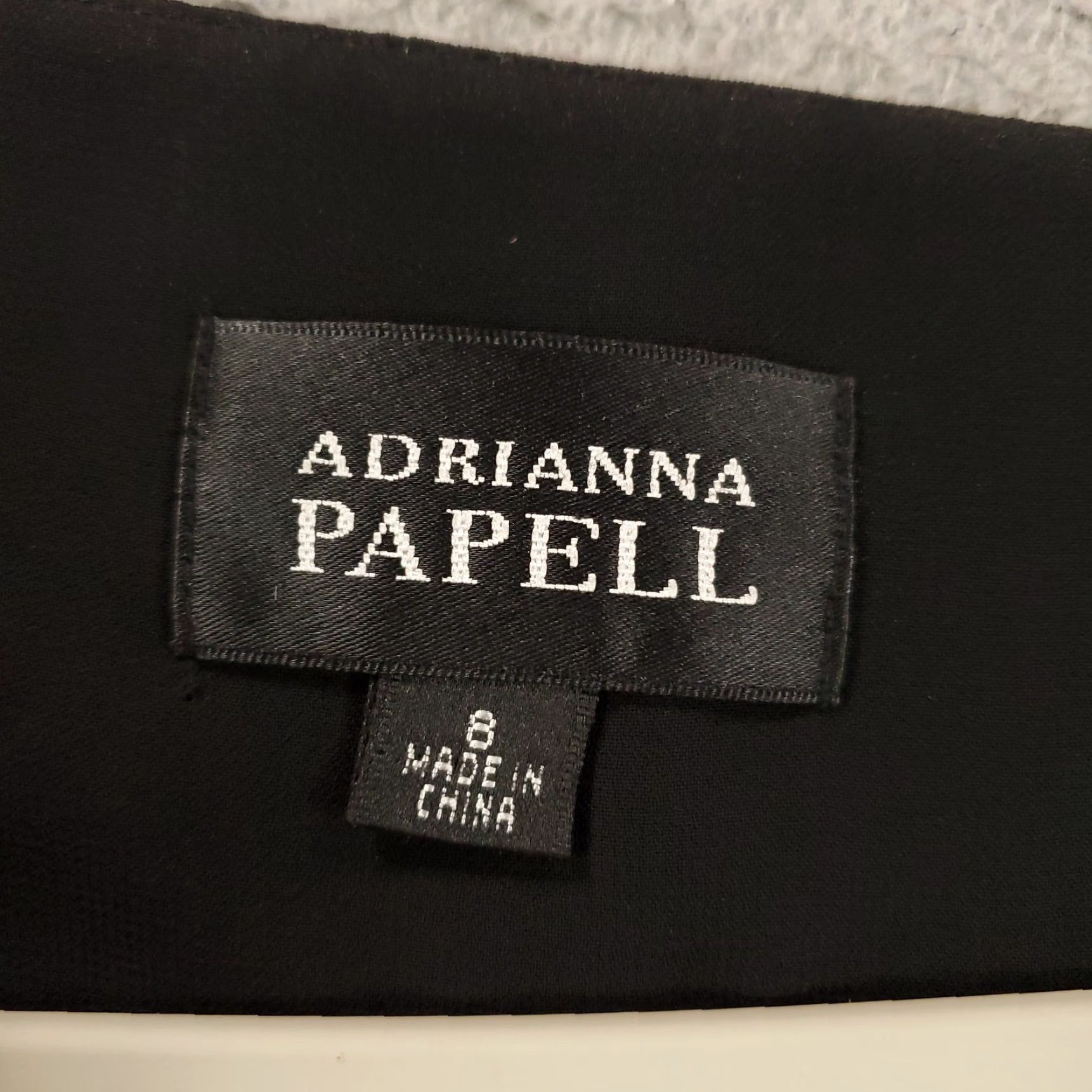 Adrianna Papell Adrianna Papell Brand New Evening Wear Outfit Set Women's 8 Black Beaded Layered Sheer Lined NWT Skirt Blouse 2 Piece Size M / US 6-8 / IT 42-44 - 6 Thumbnail
