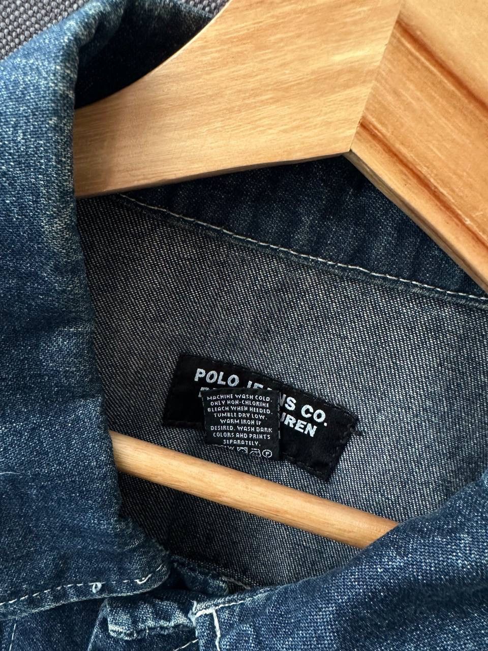 Polo Ralph Lauren × Vintage Vintage Polo Jeans Company PRL Denim Faded Pocket Jacket Size US L / EU 52-54 / 3 - 11 Thumbnail