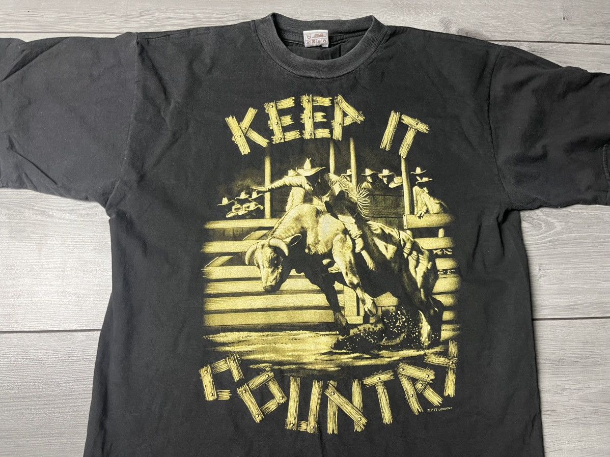 Band Tees Vintage Zip it tshirt Keep it country tshirt 90s size Large Size US L / EU 52-54 / 3 - 3 Thumbnail