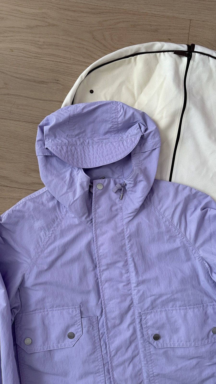 Hermes $4,800 SS23 Mens Purple Parachute Style Windbreaker Jacket Size US M / EU 48-50 / 2 - 6 Thumbnail