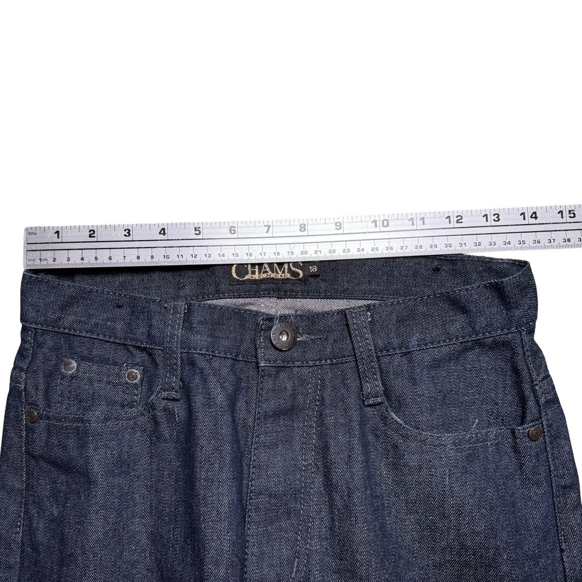 Other Vintage Y2K Chams Dark Wash Studded Jeans Women's 18 Skater Size 40" / US 18 - 5 Thumbnail