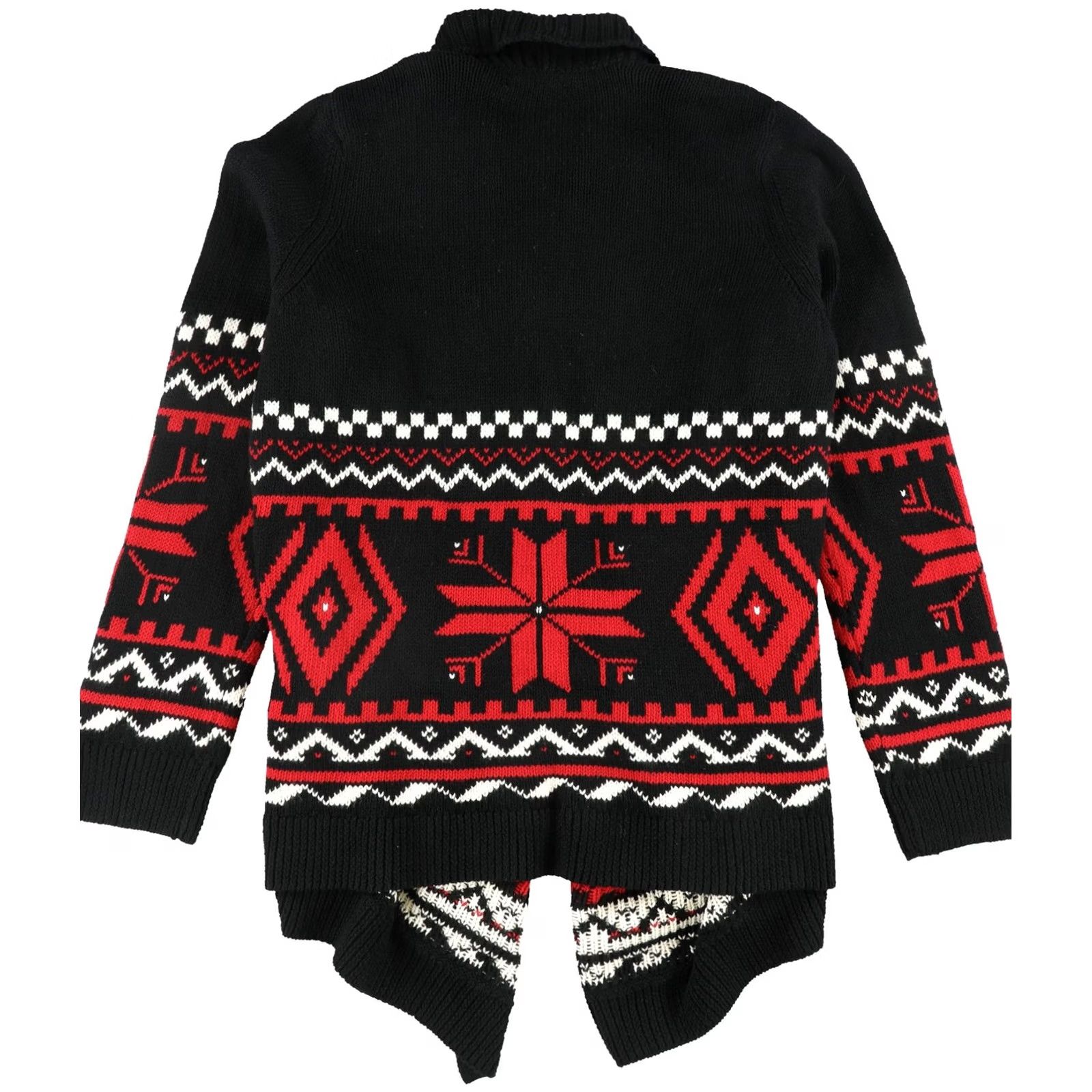 Ralph Lauren Ralph Lauren Womens Fair Isle Shawl Sweater, Red, X-Large Size XL / US 12-14 / IT 48-50 - 2 Thumbnail