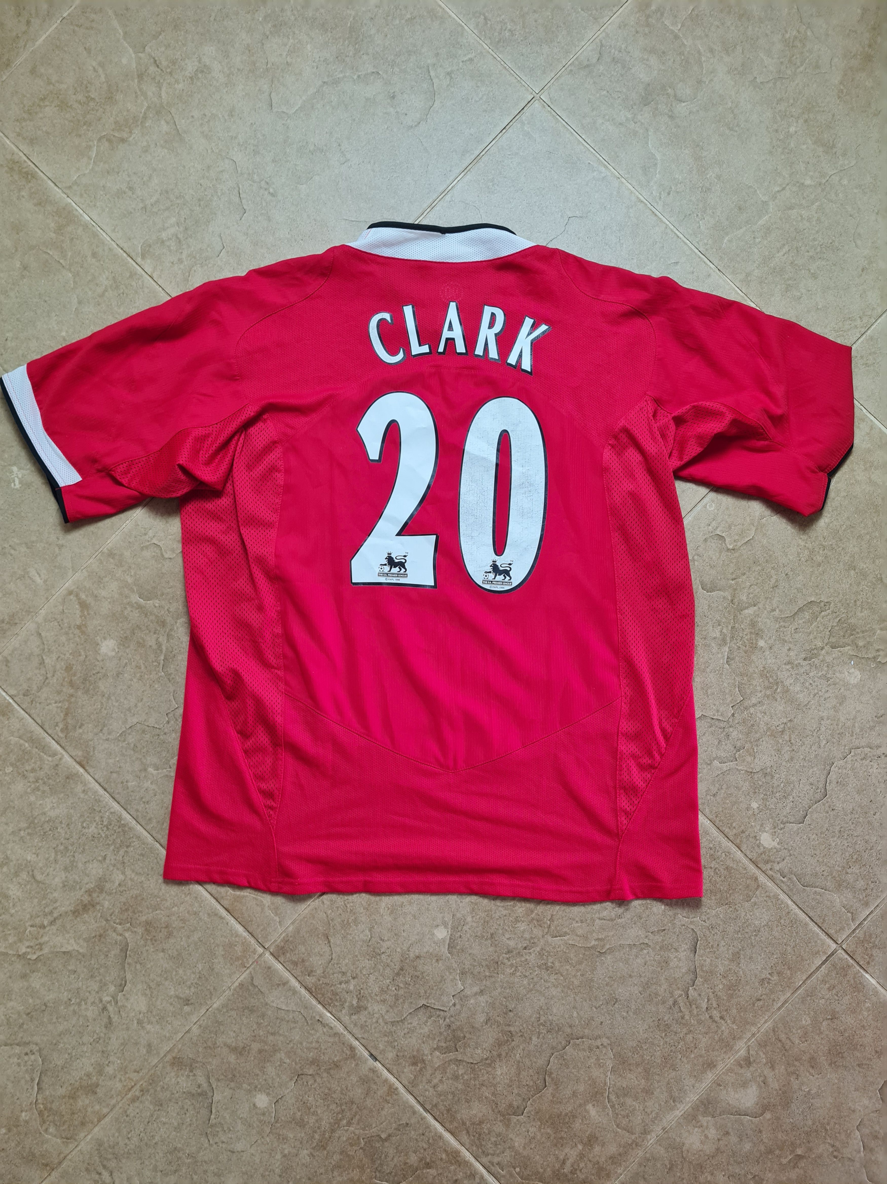 Nike Manchester United Home 2004 - 2006 Nike XL Shirt #20 Clark Size US XL / EU 56 / 4 - 2 Thumbnail