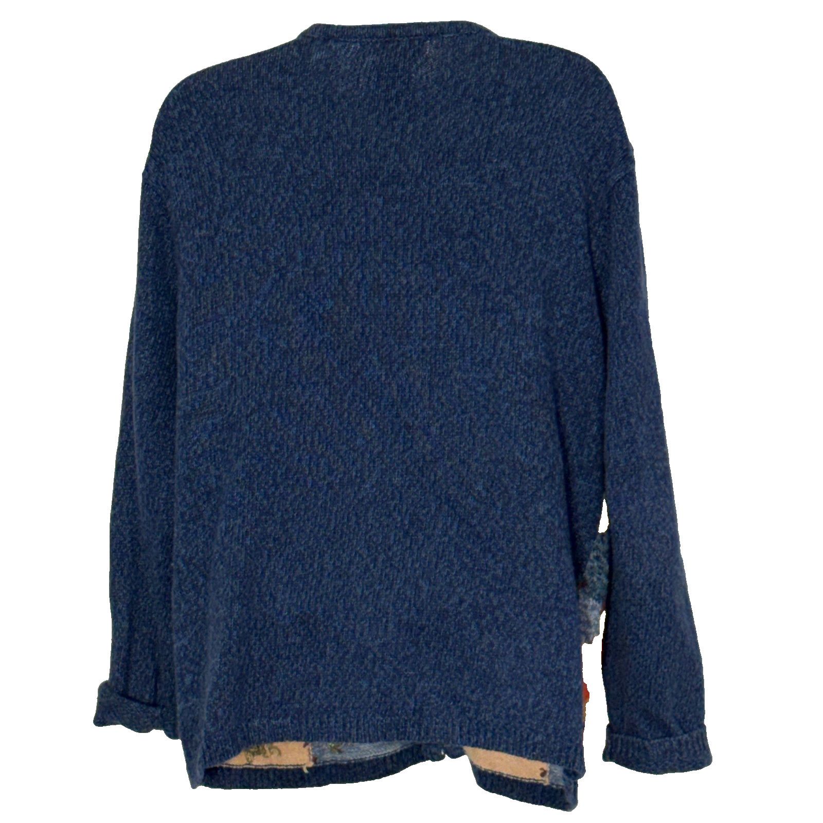 Other TIARA INTERNATIONAL Cardigan Womens M Blue Yellow Cotton Zip Size M / US 6-8 / IT 42-44 - 2 Thumbnail