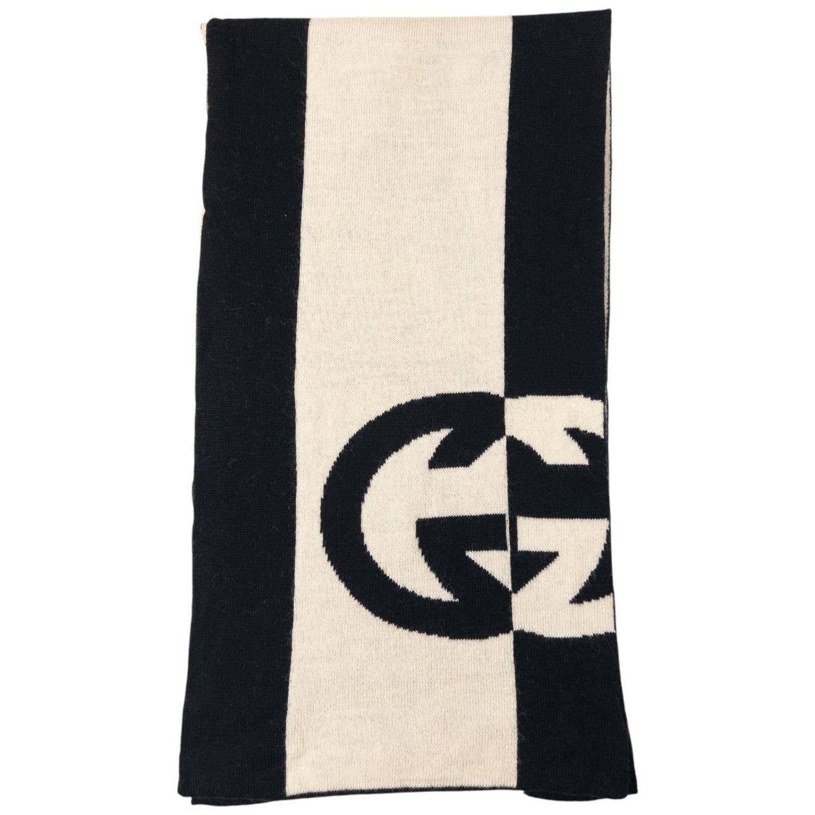 Gucci Vintage Gucci Contrast Striped Scarf Size ONE SIZE - 2 Thumbnail