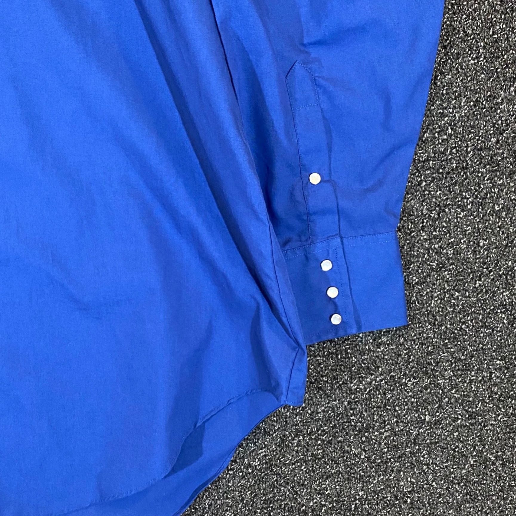 Vintage Sheplers Shirt Mens 18.5-35 Tall Blue Pearl Snap Western Cowboy Outdoors L/S Size US XXL / EU 58 / 5 - 3 Thumbnail