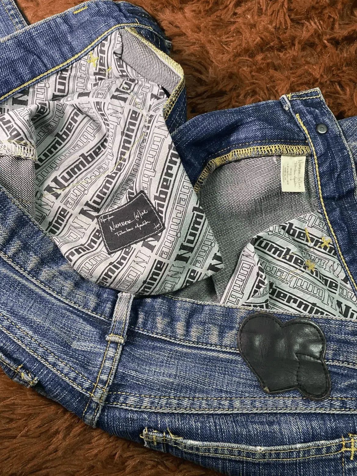 Number (N)ine Sz 2x28 Number Nine 05SS Distressed Patches Denim. Size US 30 / EU 46 - 3 Thumbnail