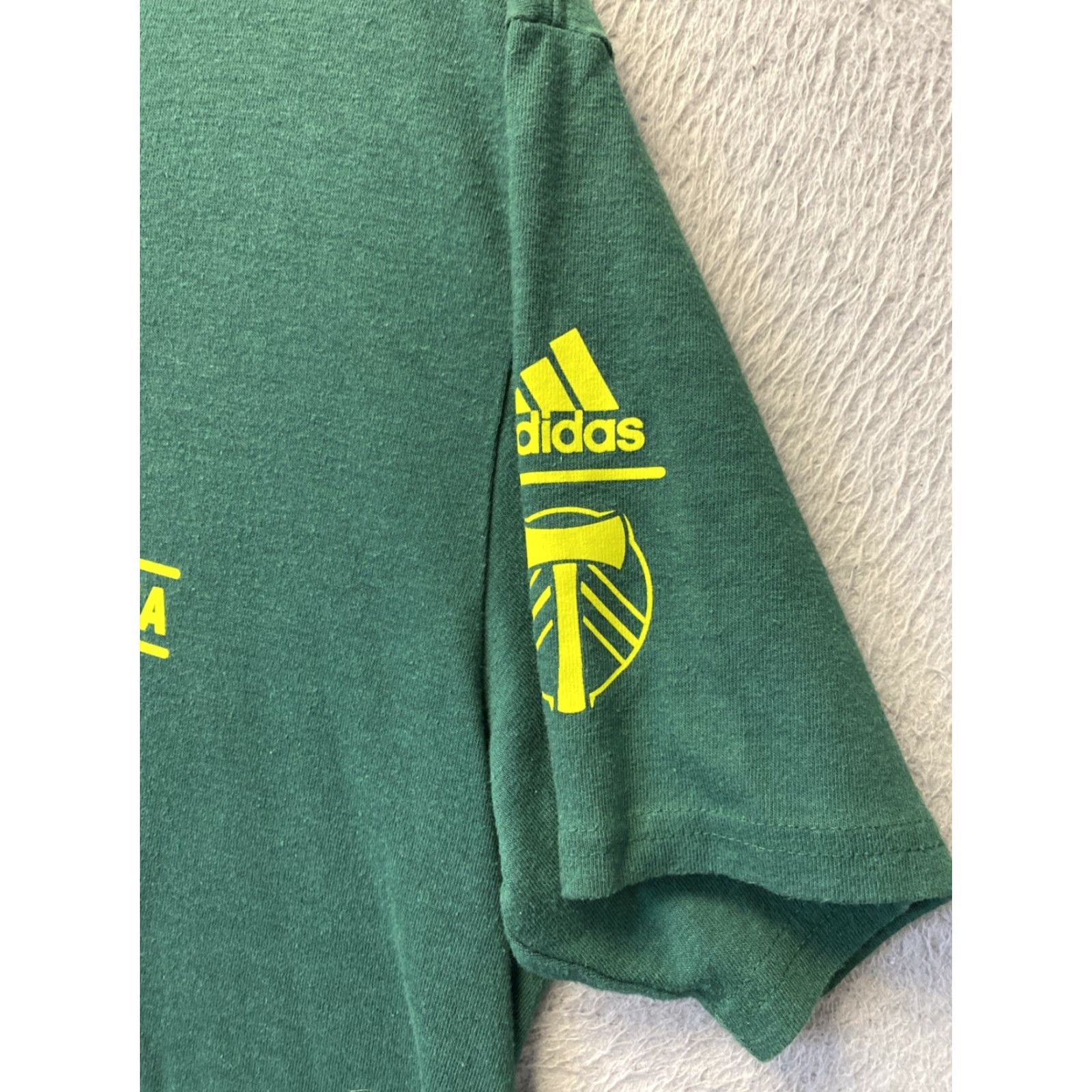 Adidas ADIDAS Portland Timbers T-Shirt Green Unisex Adults L Short Sleeve Cotton Polyester 144-26 Men Women Fans Shirt Size US L / EU 52-54 / 3 - 3 Thumbnail