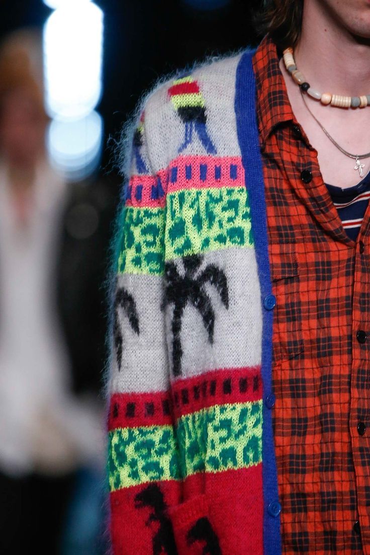 Hedi Slimane × Saint Laurent Paris Saint Laurent Knit Cardigan SS16 Surf Sound Dinosaur Mohair Size US M / EU 48-50 / 2 - 1 Thumbnail