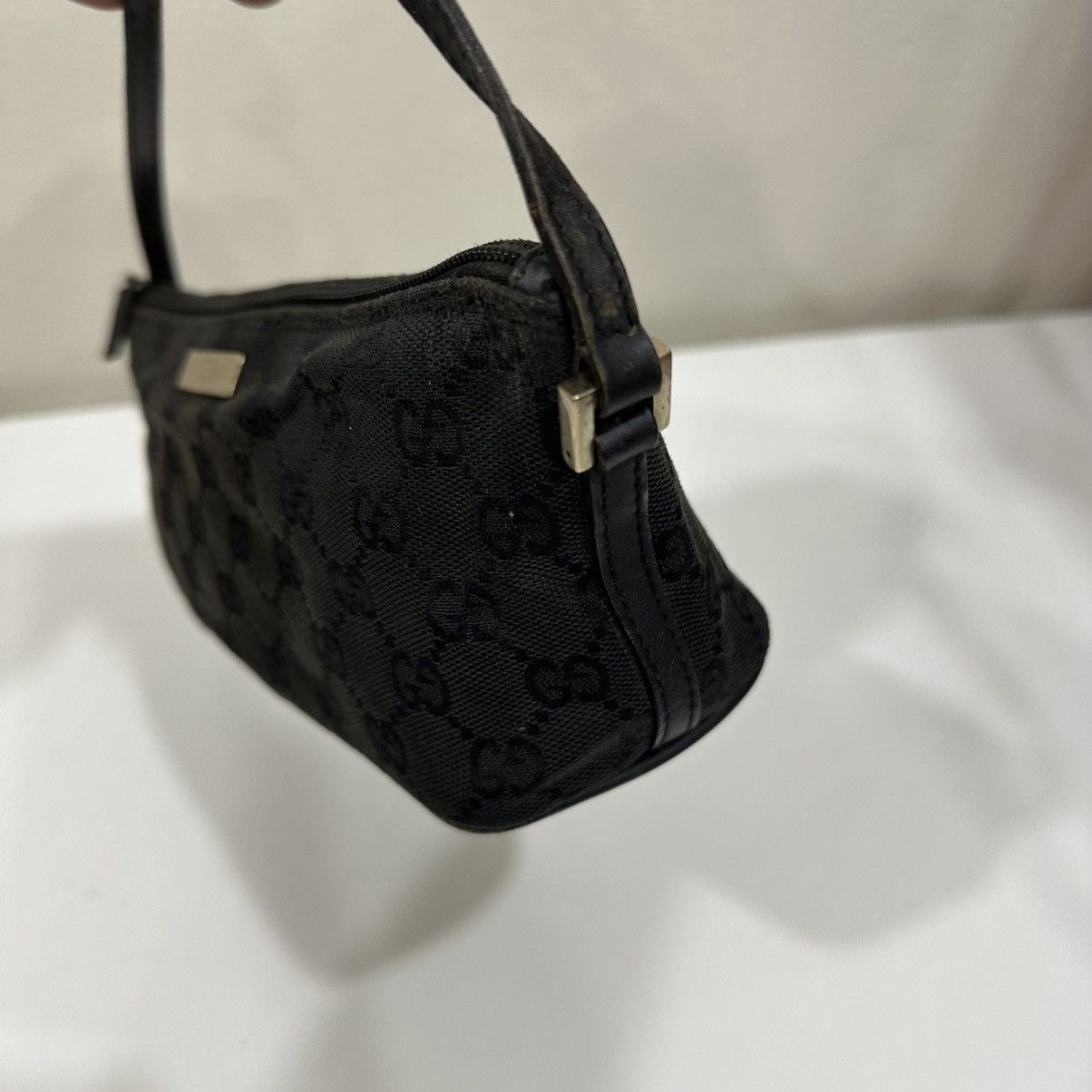 Gucci GUCCI GG BOAT CANVAS MONOGRAM POCHETTE BAG 10 Size ONE SIZE - 5 Thumbnail