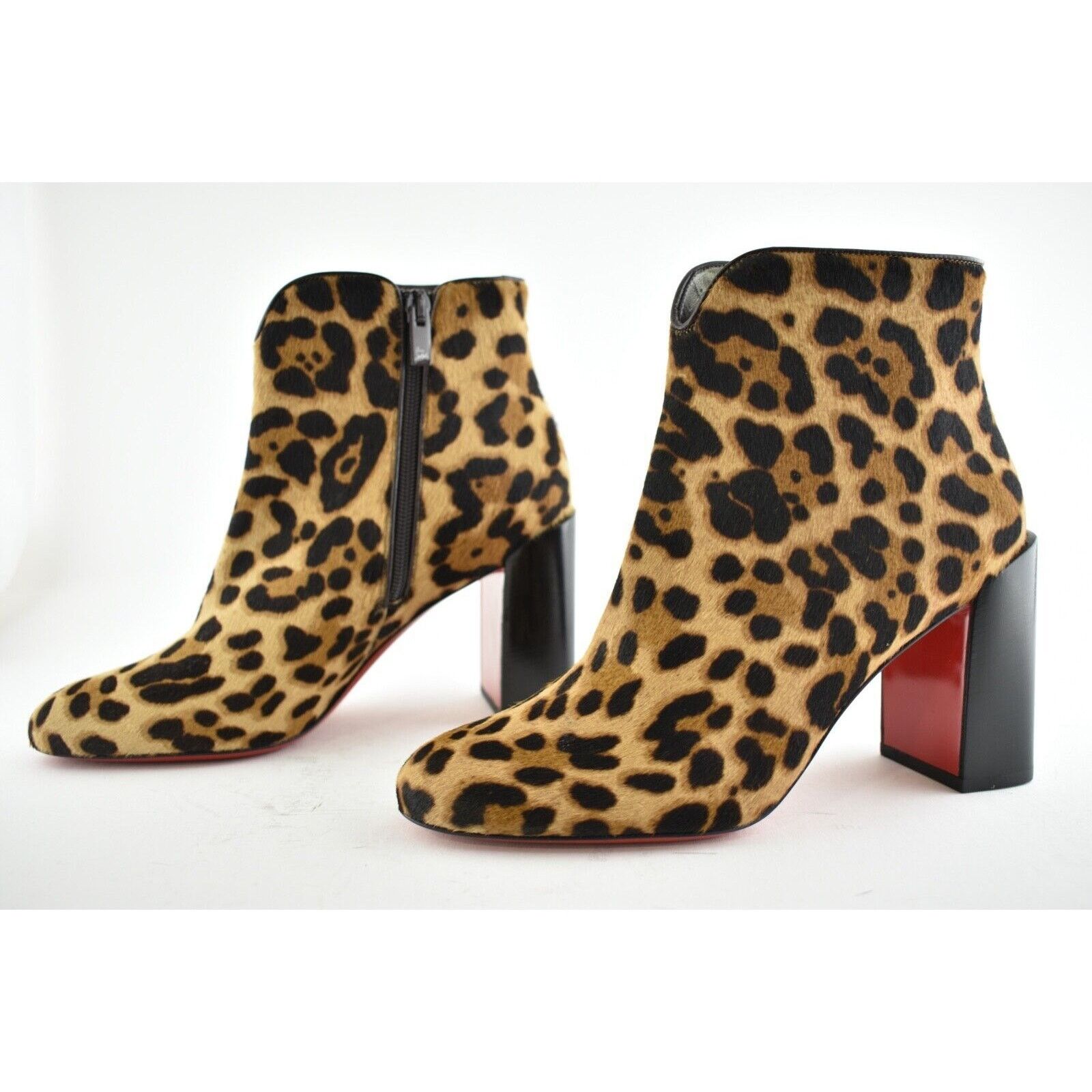 Christian Louboutin Christian Louboutin Castarika 85 Pony Leopard Black Ankle Size US 12 / IT 42 - 9 Thumbnail