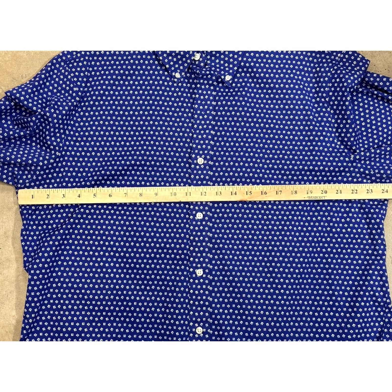 Ralph Lauren Ralph Lauren Button-Down Shirt Men’s XL Blue Micro Print Lightweight Geometric Casual Long Sleeve Button Up, Regular Size, Cotton, Preppy Size US XL / EU 56 / 4 - 7 Thumbnail
