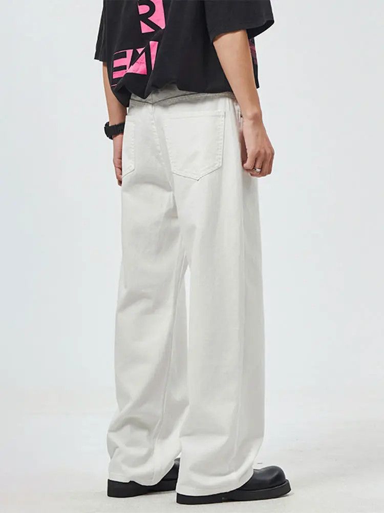 Japanese Brand × Jean Retro loose wide leg high street jeans Size US 32 / EU 48 - 3 Thumbnail