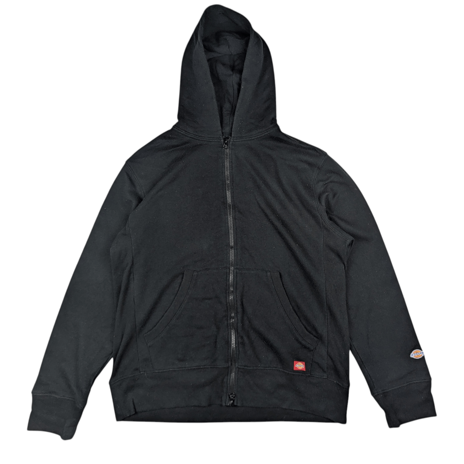 Dickies Vintage 90's DICKIES Black Plain Zipper Hoodie Size US L / EU 52-54 / 3 - 3 Thumbnail