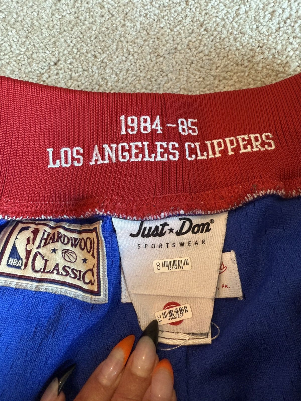 Just Don × Mitchell & Ness Just Don Clippers mesh shorts Size US 40 / EU 56 - 4 Thumbnail