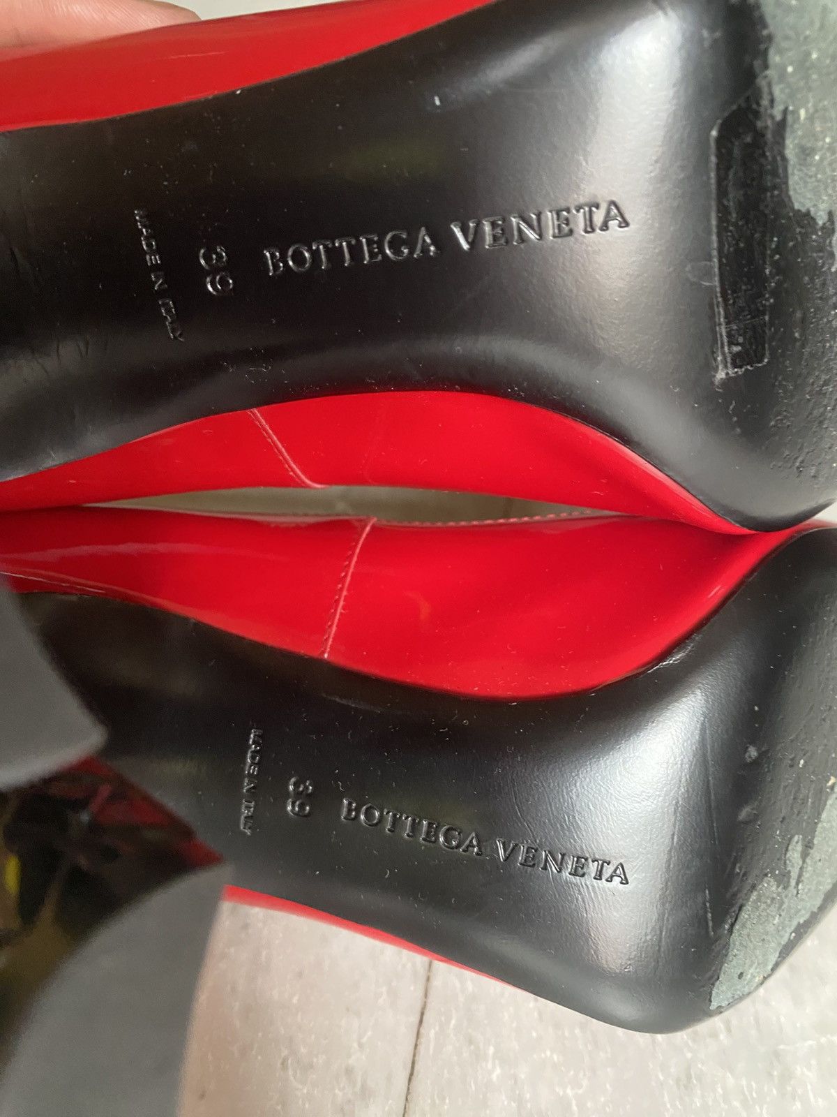 Bottega Veneta Isabella Red Patent Dip Dyed Pump Size US 9 / IT 39 - 8 Thumbnail