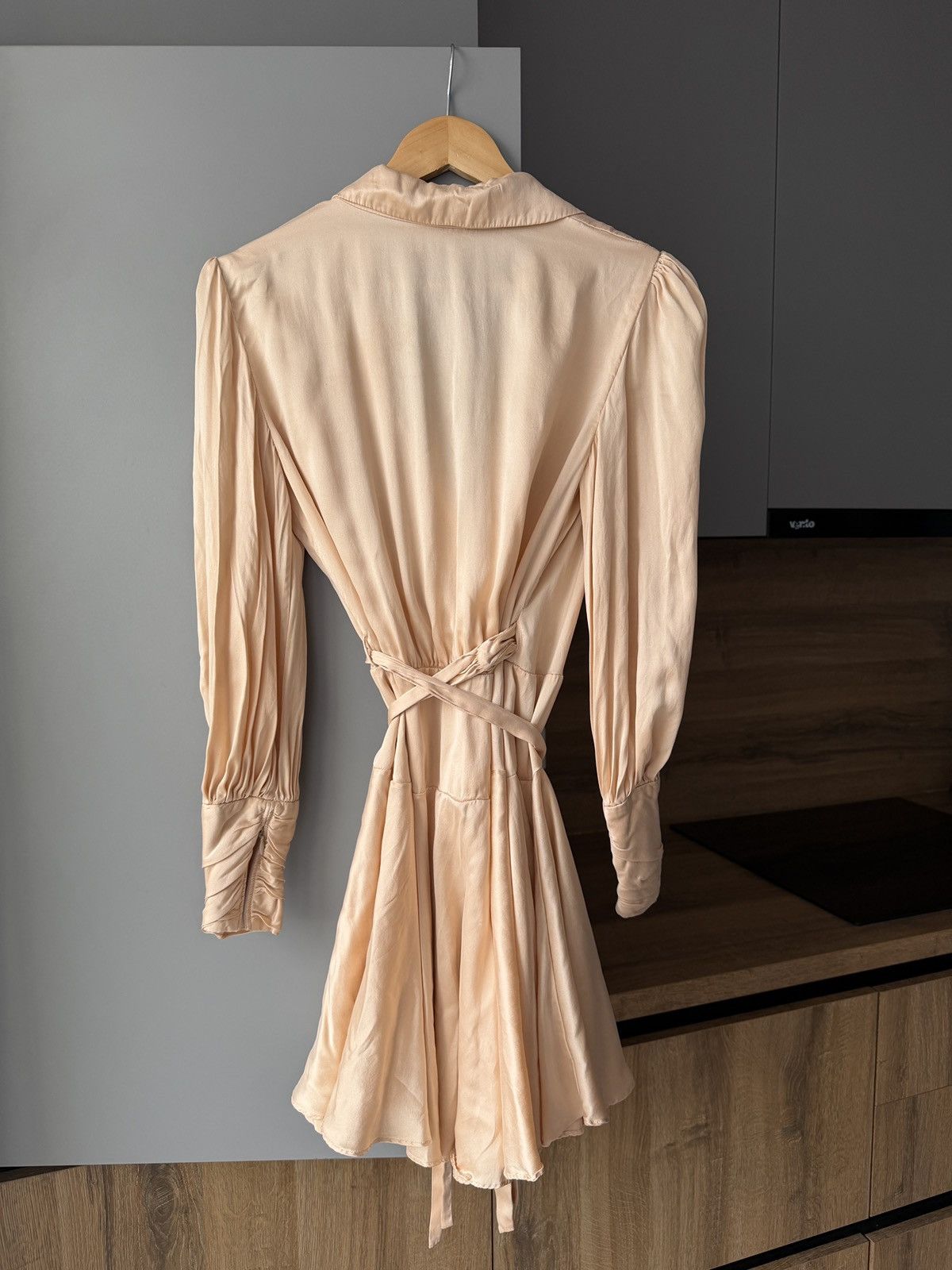 Zimmermann Zimmermann Dusty Pink Silk Classic Wrap Mini Dress Size S / US 4 / IT 40 - 6 Thumbnail