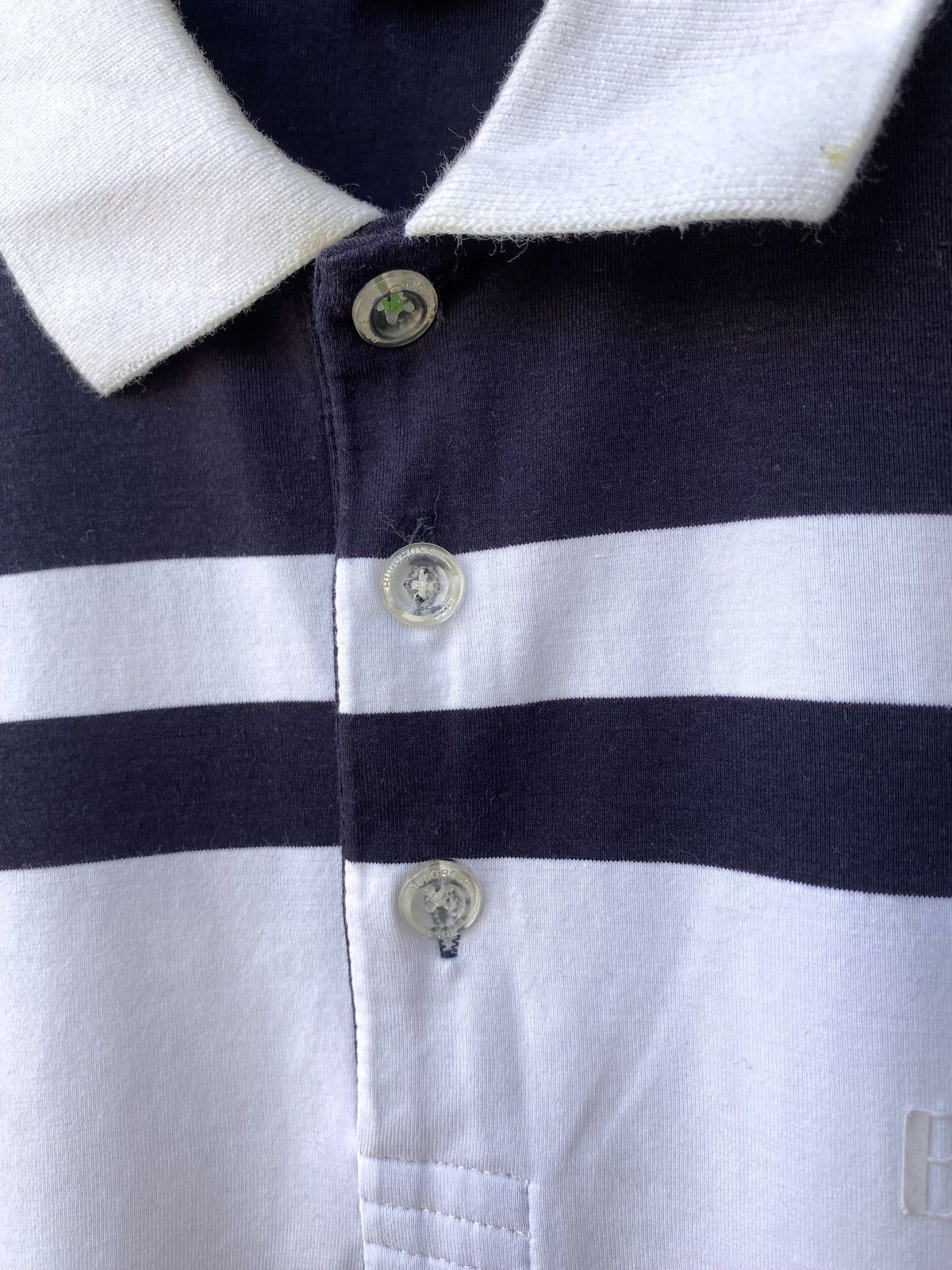 Hugo Boss Hugo Boss Stripped Polos Tee Shirt Green Series Size US L / EU 52-54 / 3 - 7 Thumbnail