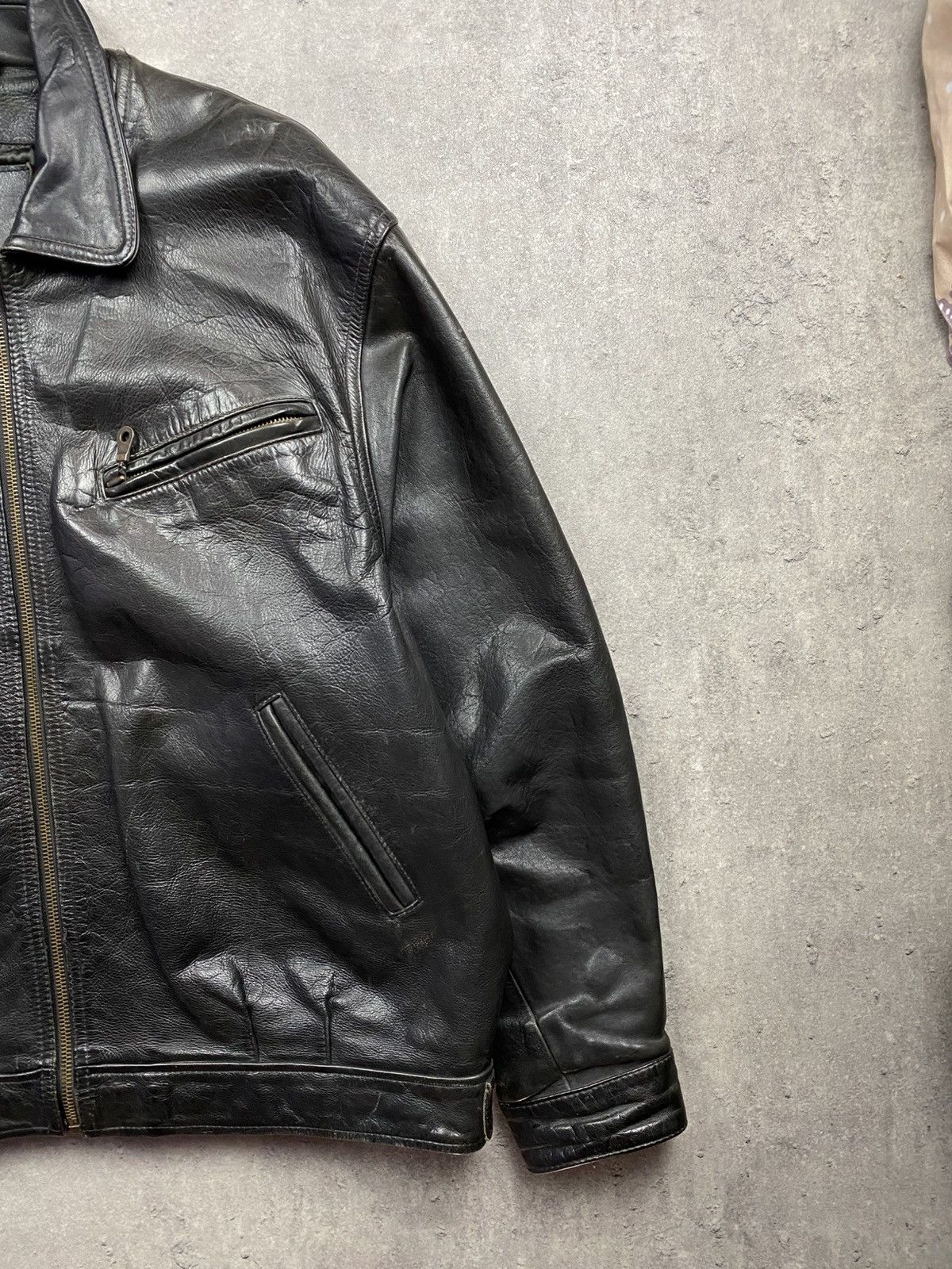 Japanese Brand Leather jacket AM-1 military streetwear vintage USA army y2k Size US XXL / EU 58 / 5 - 3 Thumbnail