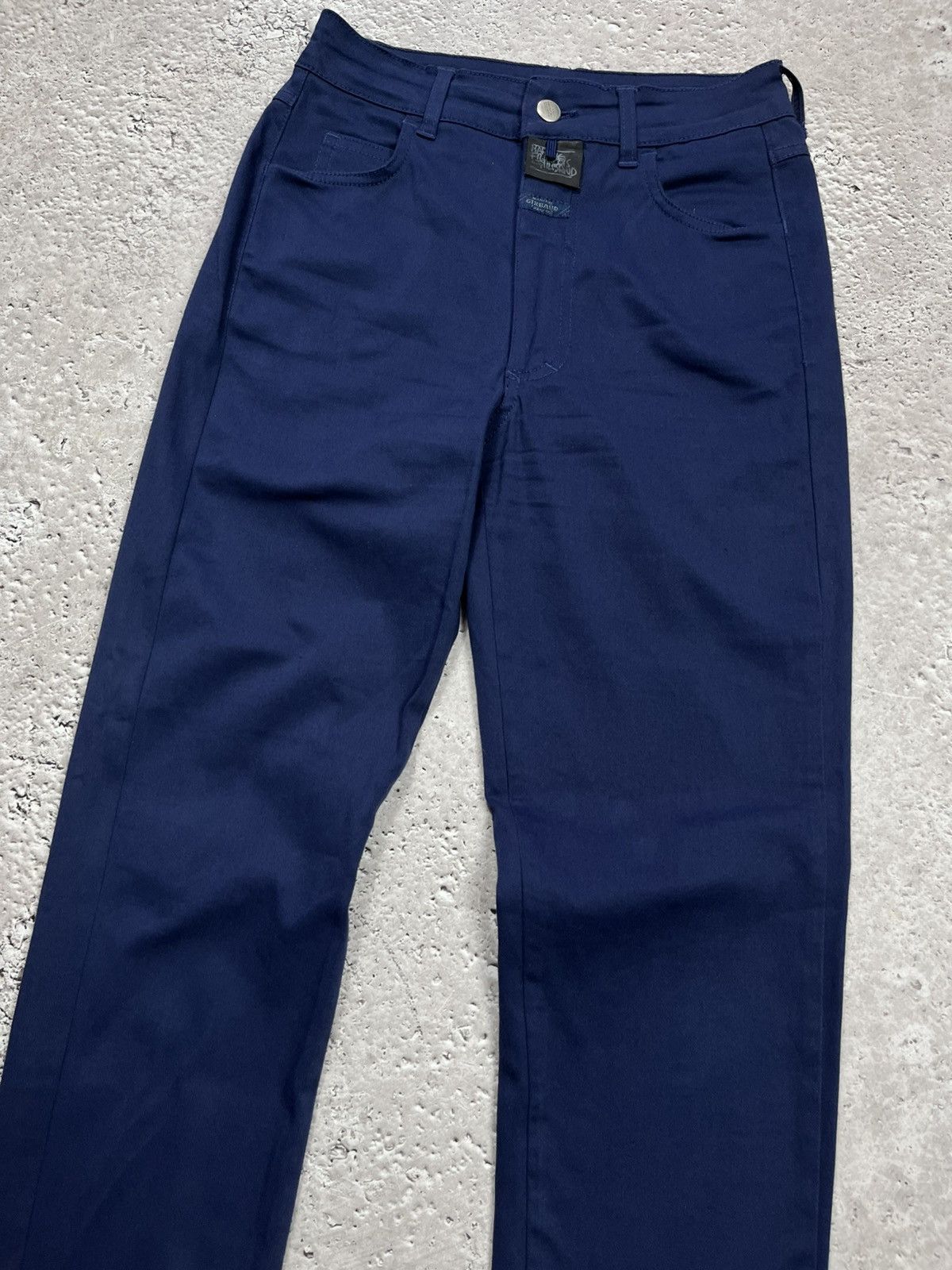 Marithe + Francois Girbaud Marithe Francois Girbaud Navy Slim Fit Stretch Pants Italy Size 24" / US 00 / IT 34 - 3 Thumbnail