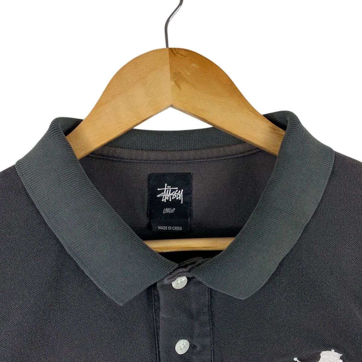 Stussy Vintage Stüssy "Lion of Judah" Embroidered Polo Shirt Size US L / EU 52-54 / 3 - 5 Thumbnail